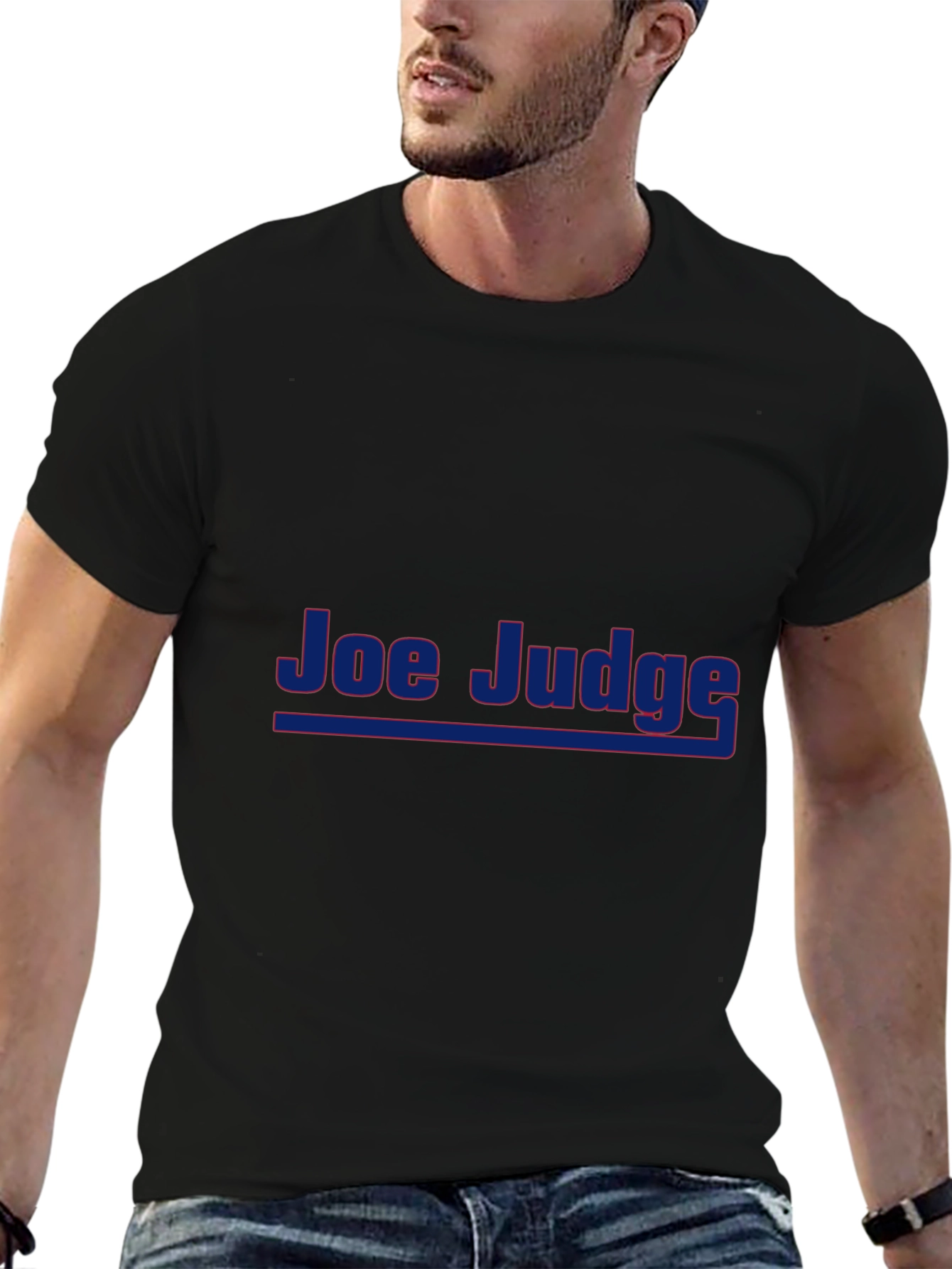 Joe Judge Graphic Tee - Classic Black Cotton T-Shirt
