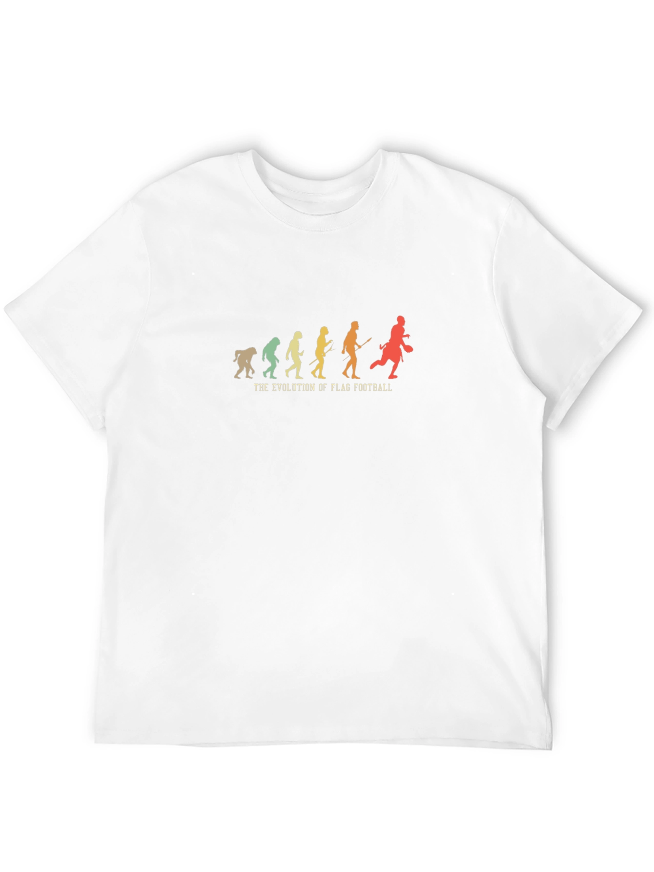 Flag Football Evolution Graphic Tee - Black