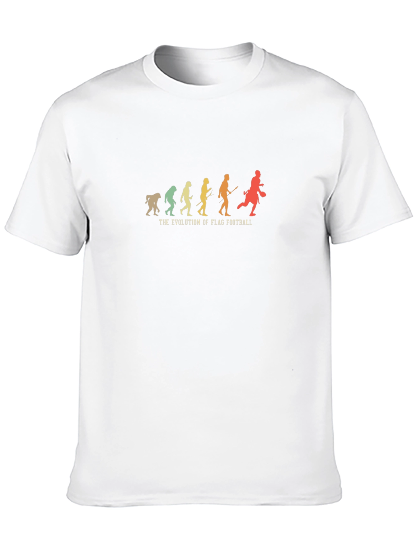 Flag Football Evolution Graphic Tee - Black