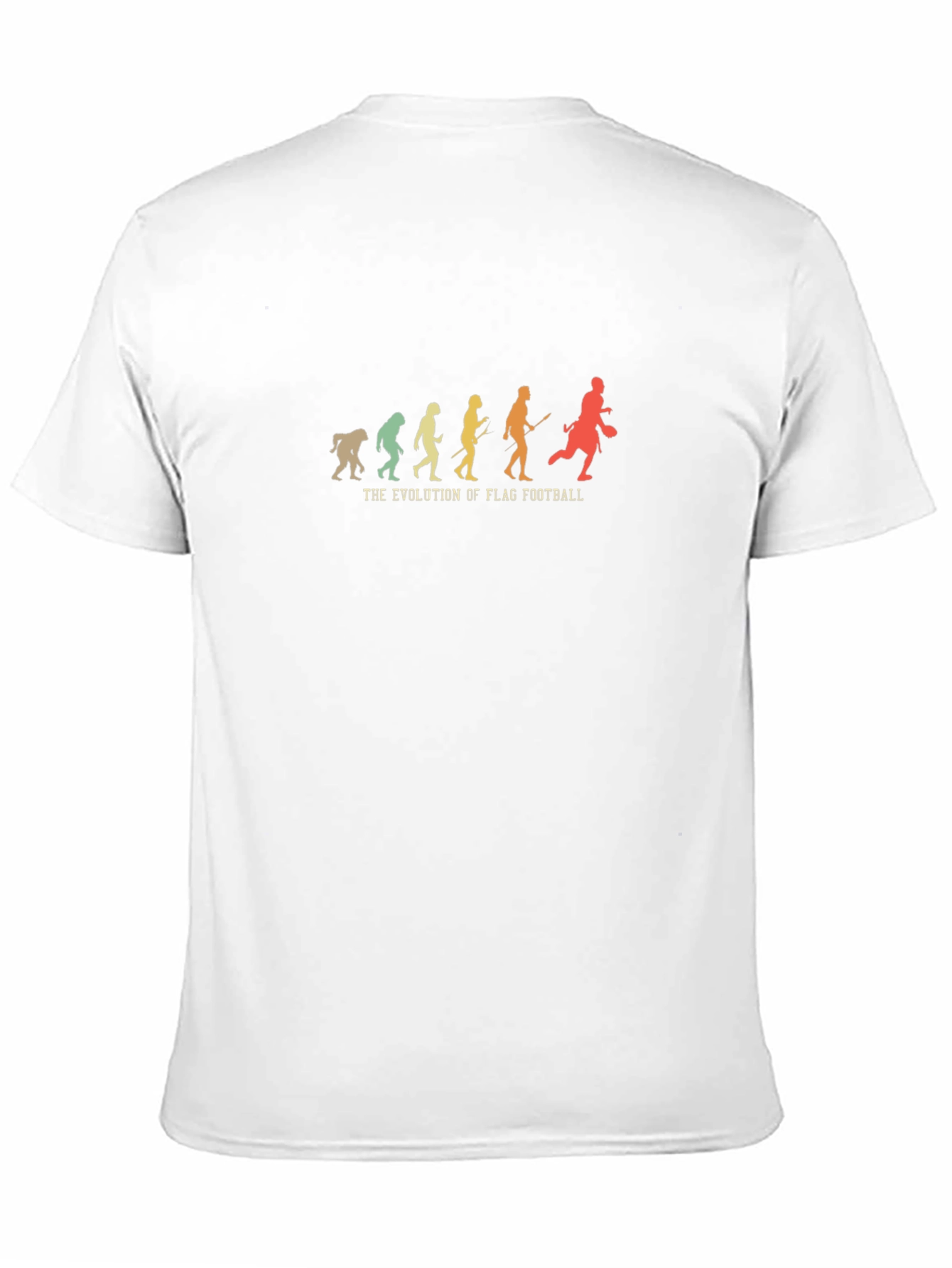 Flag Football Evolution Graphic Tee - Black