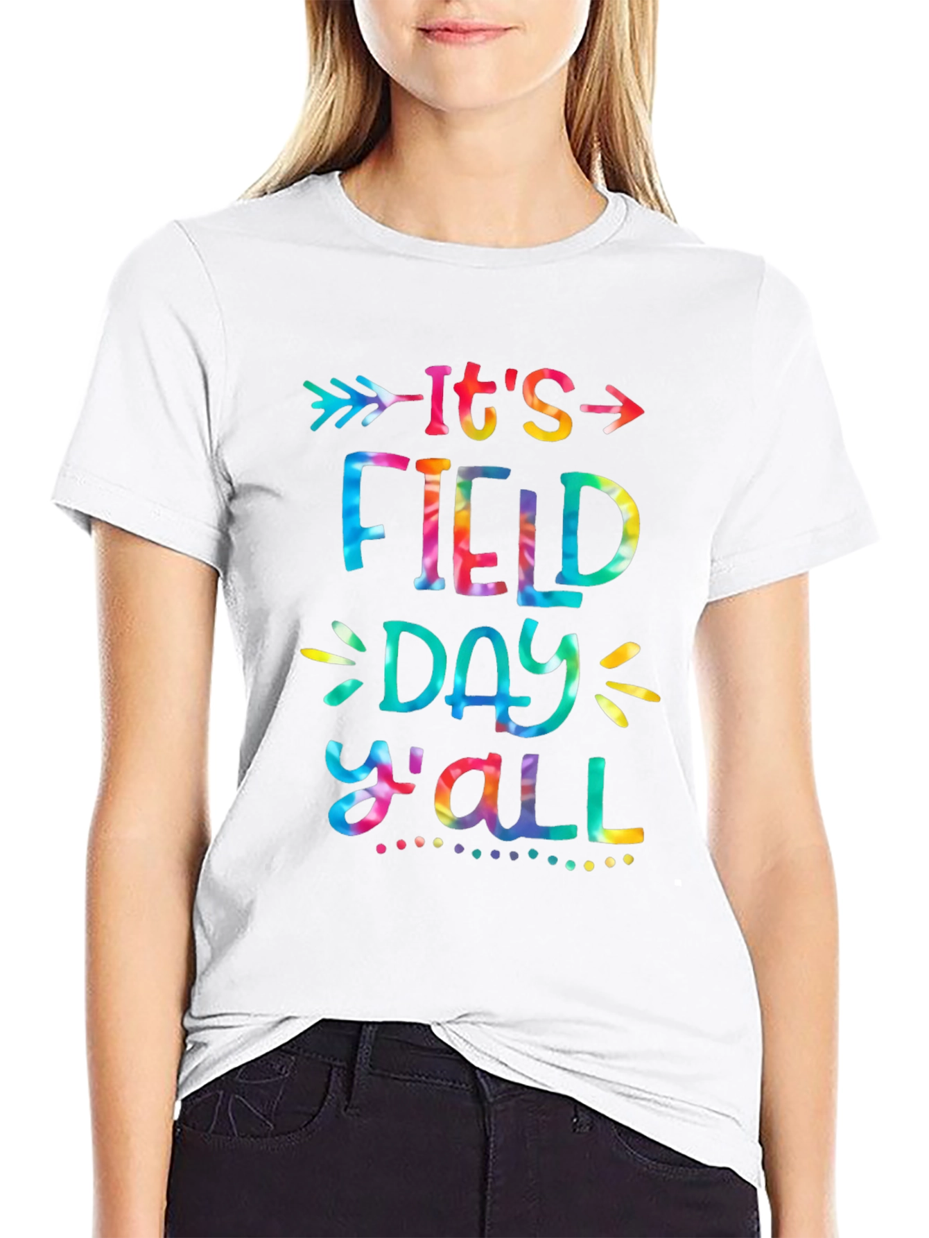 Its Field Day Yall Tie Dye Graphic Tee