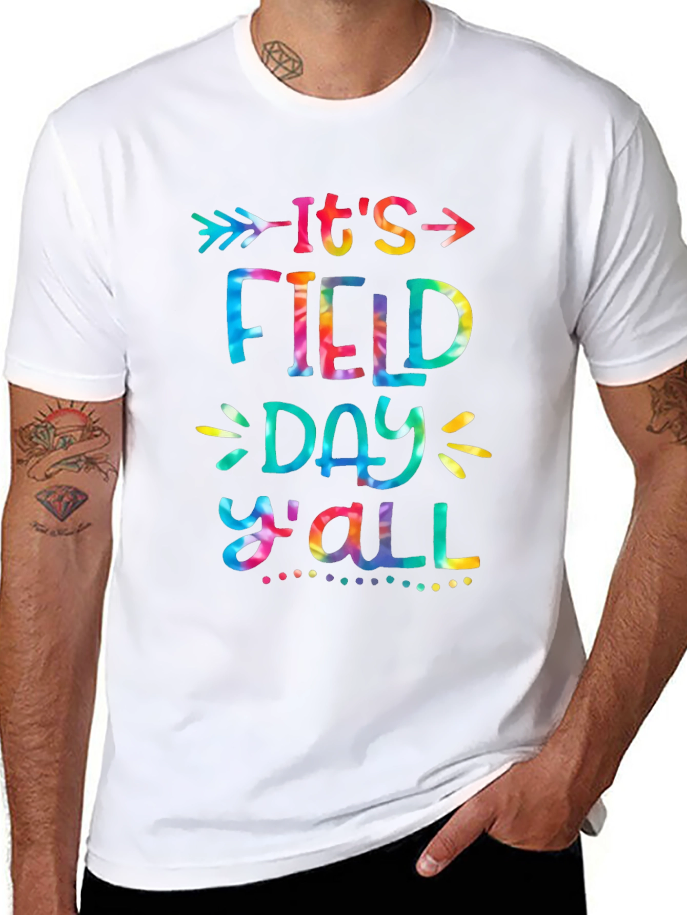 Its Field Day Yall Tie Dye Graphic Tee