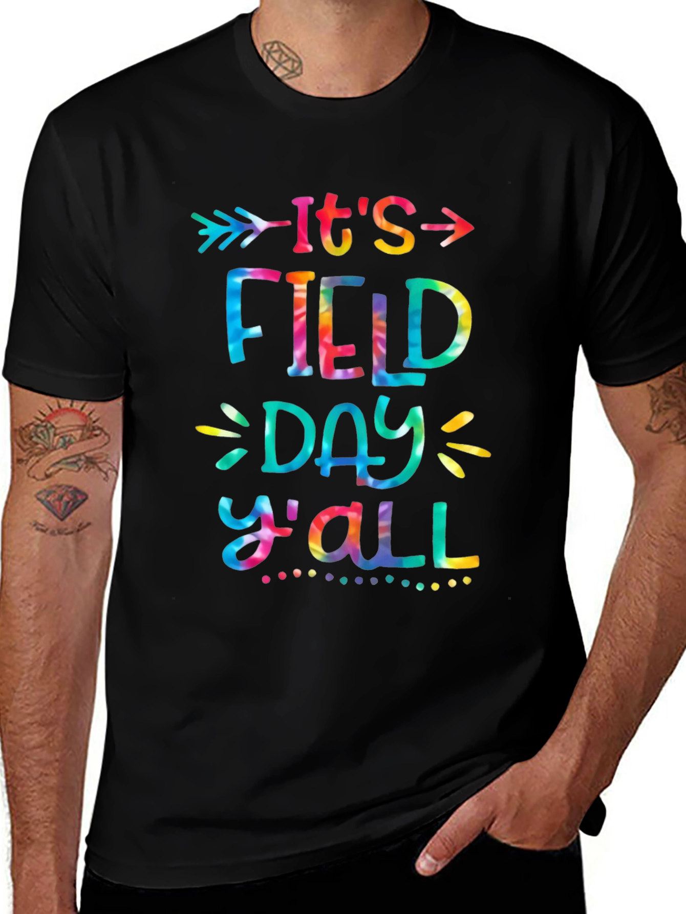 Its Field Day Yall Tie Dye Graphic Tee