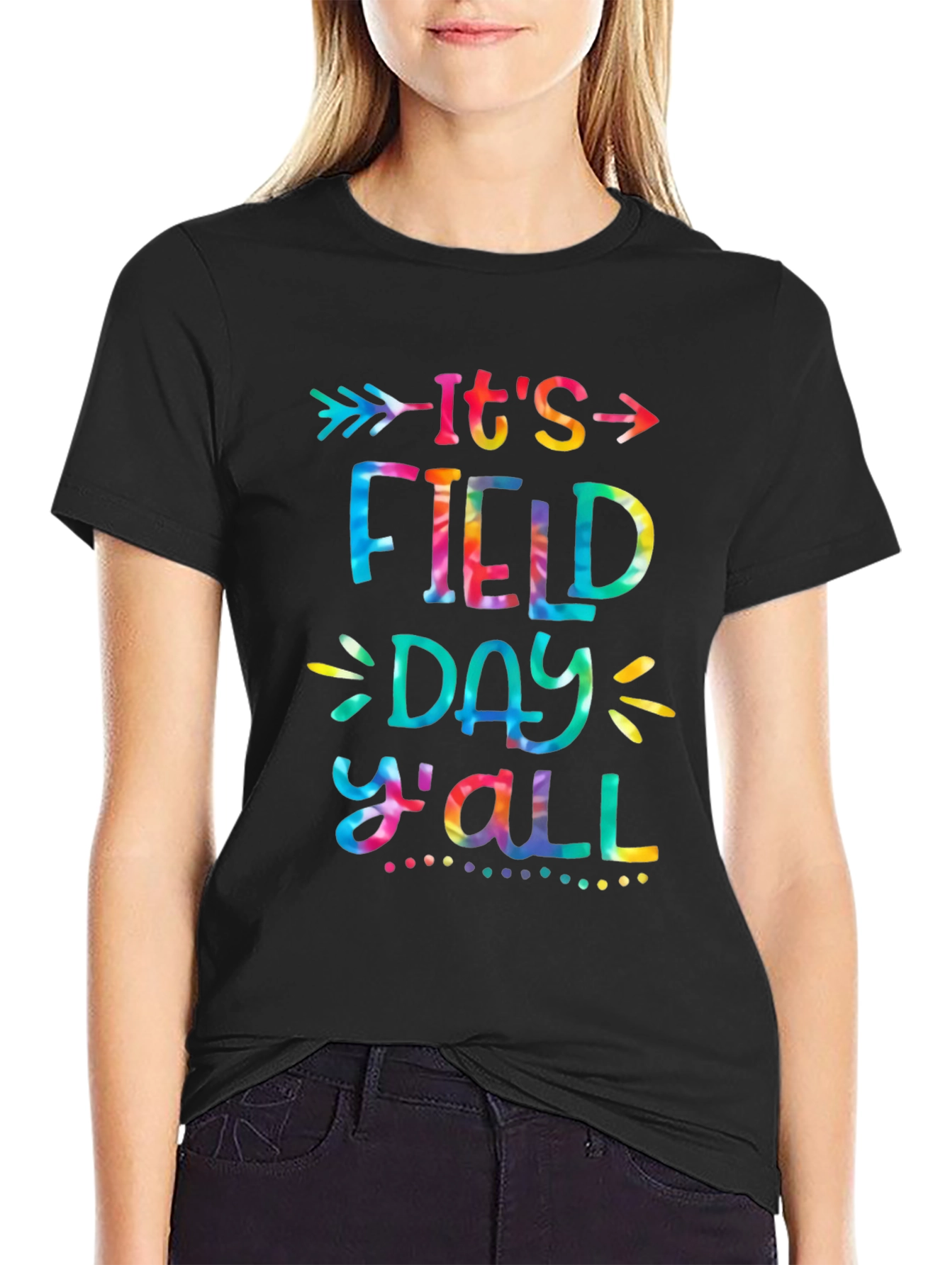 Its Field Day Yall Tie Dye Graphic Tee