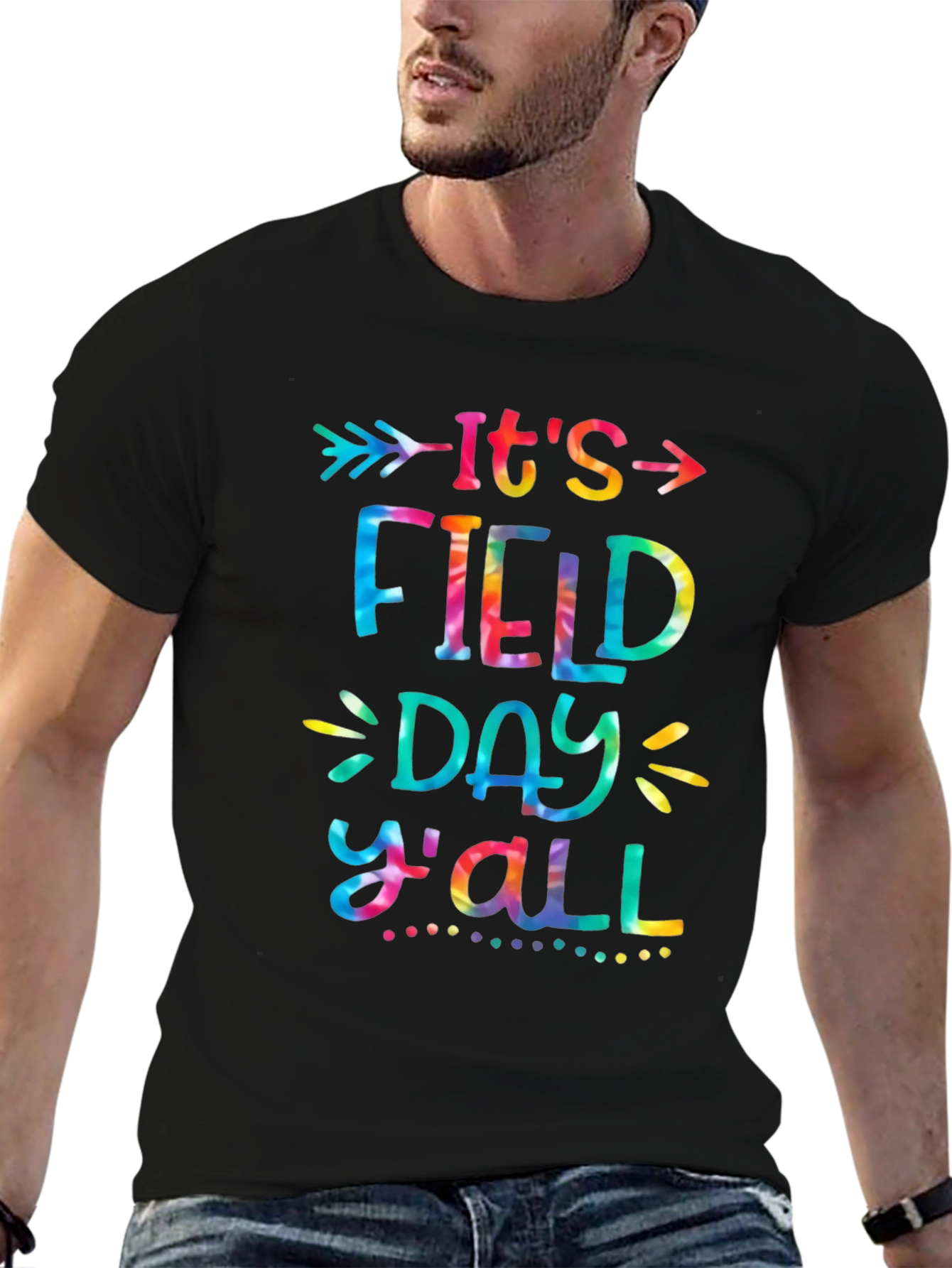 Its Field Day Yall Tie Dye Graphic Tee