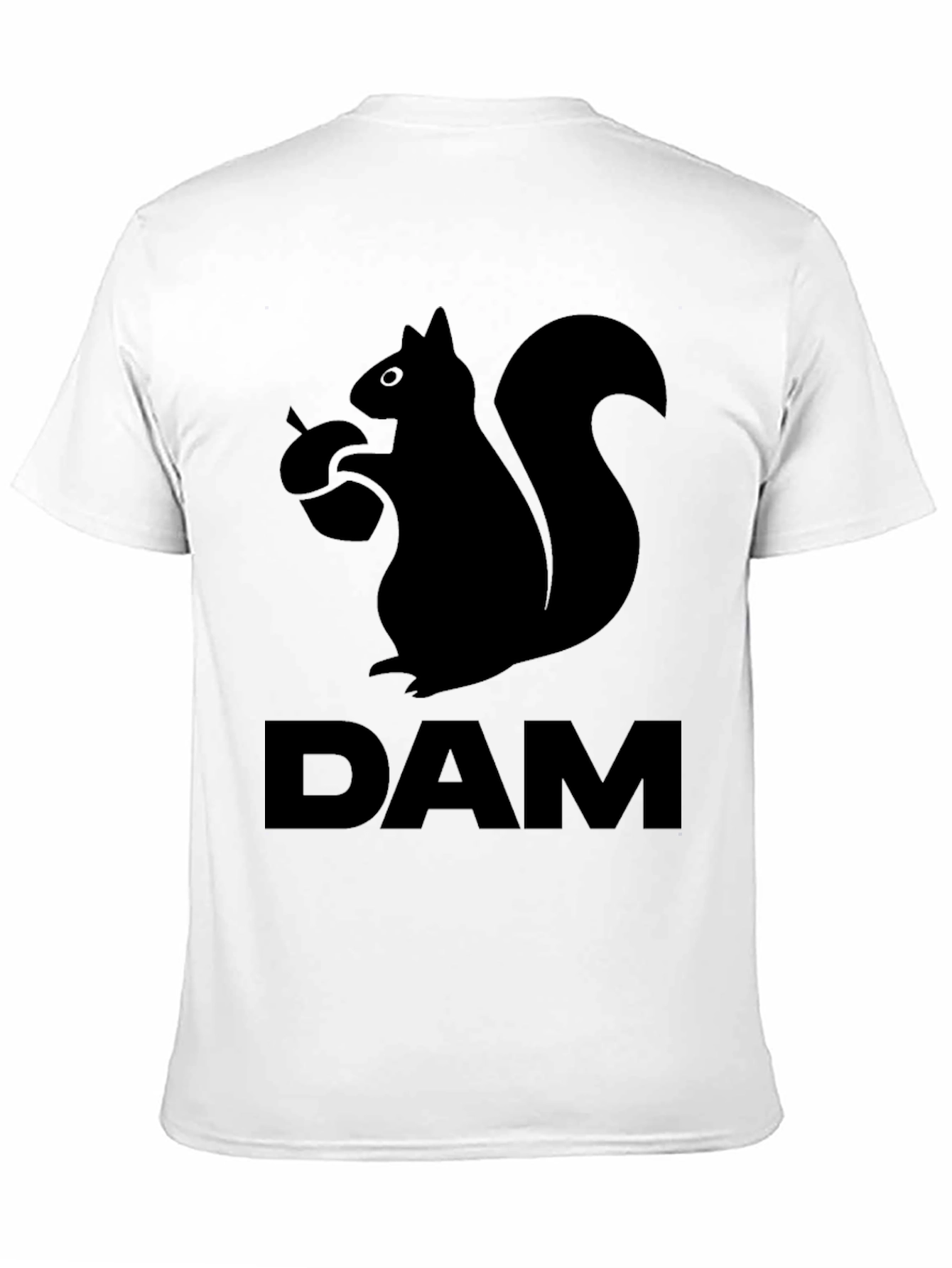 Squirrel DAM Funny Graphic T-Shirt - Black