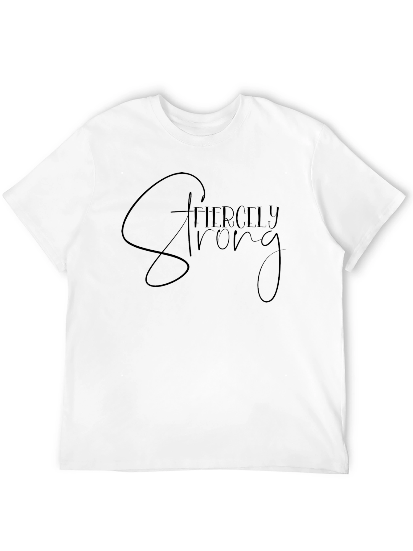 Fiercely Strong Graphic Tee - Black