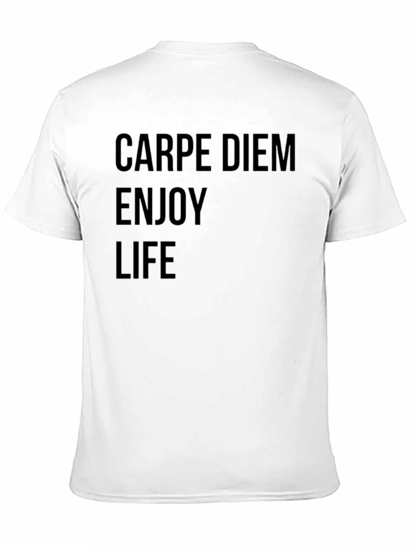 Carpe Diem Enjoy Life Black Graphic Tee