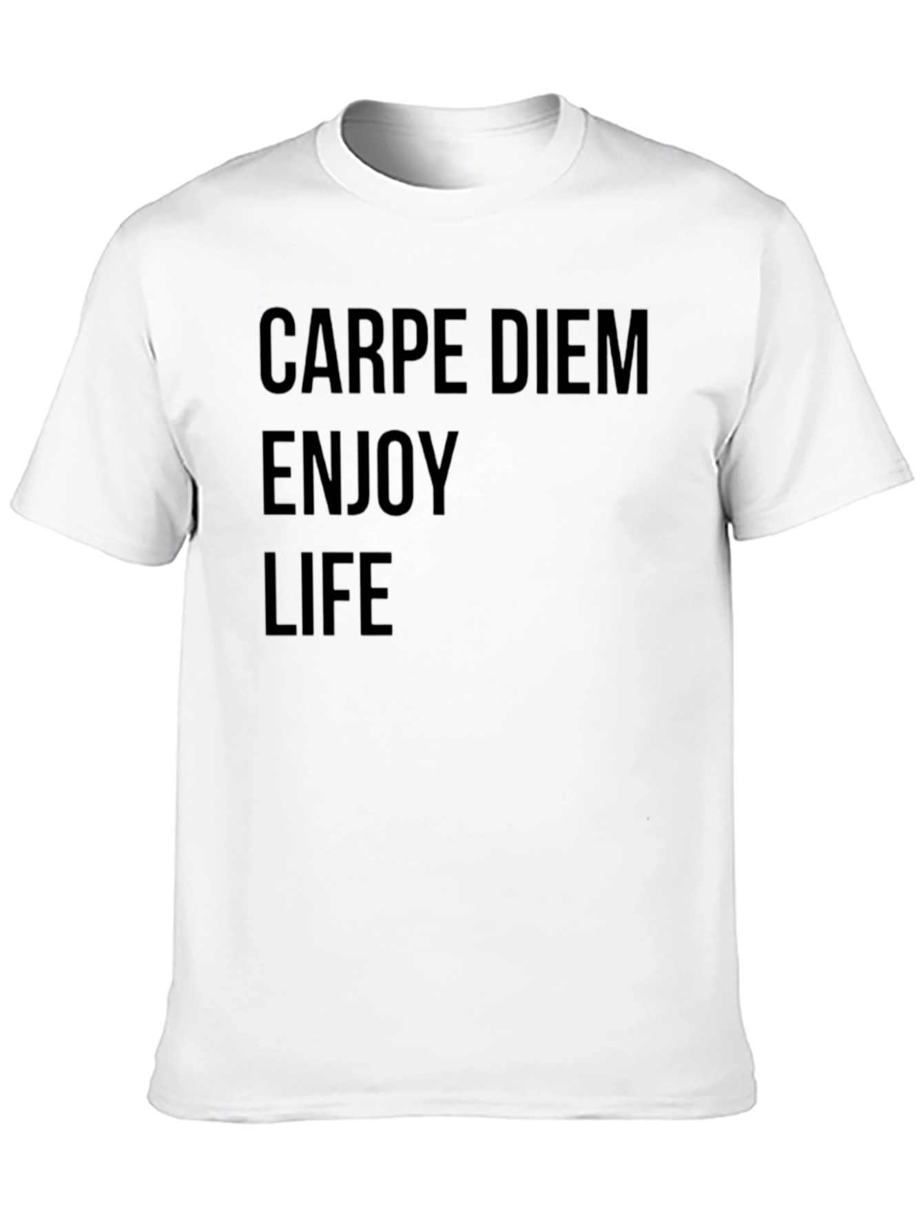 Carpe Diem Enjoy Life Black Graphic Tee