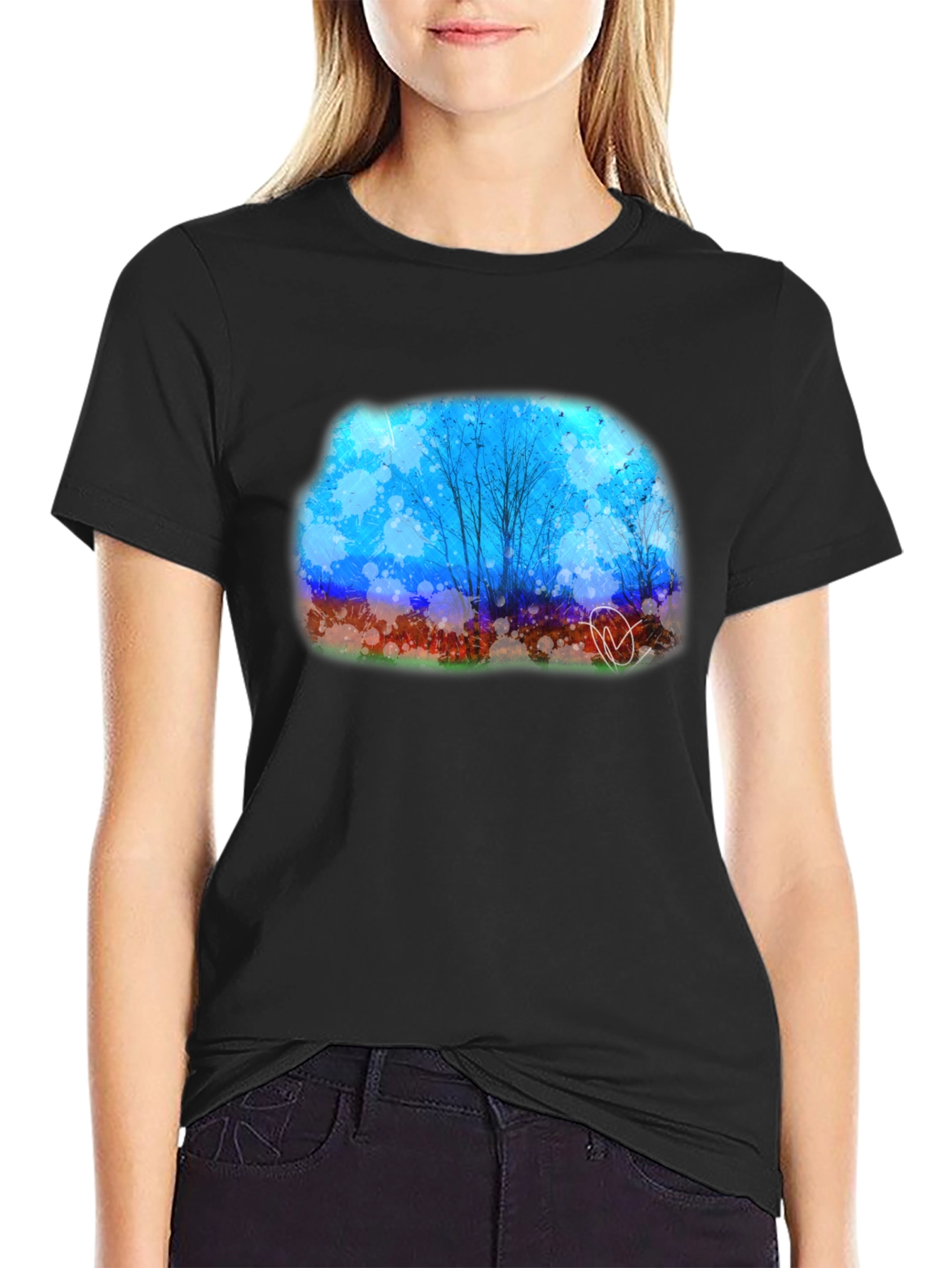 Abstract Landscape Graphic Tee