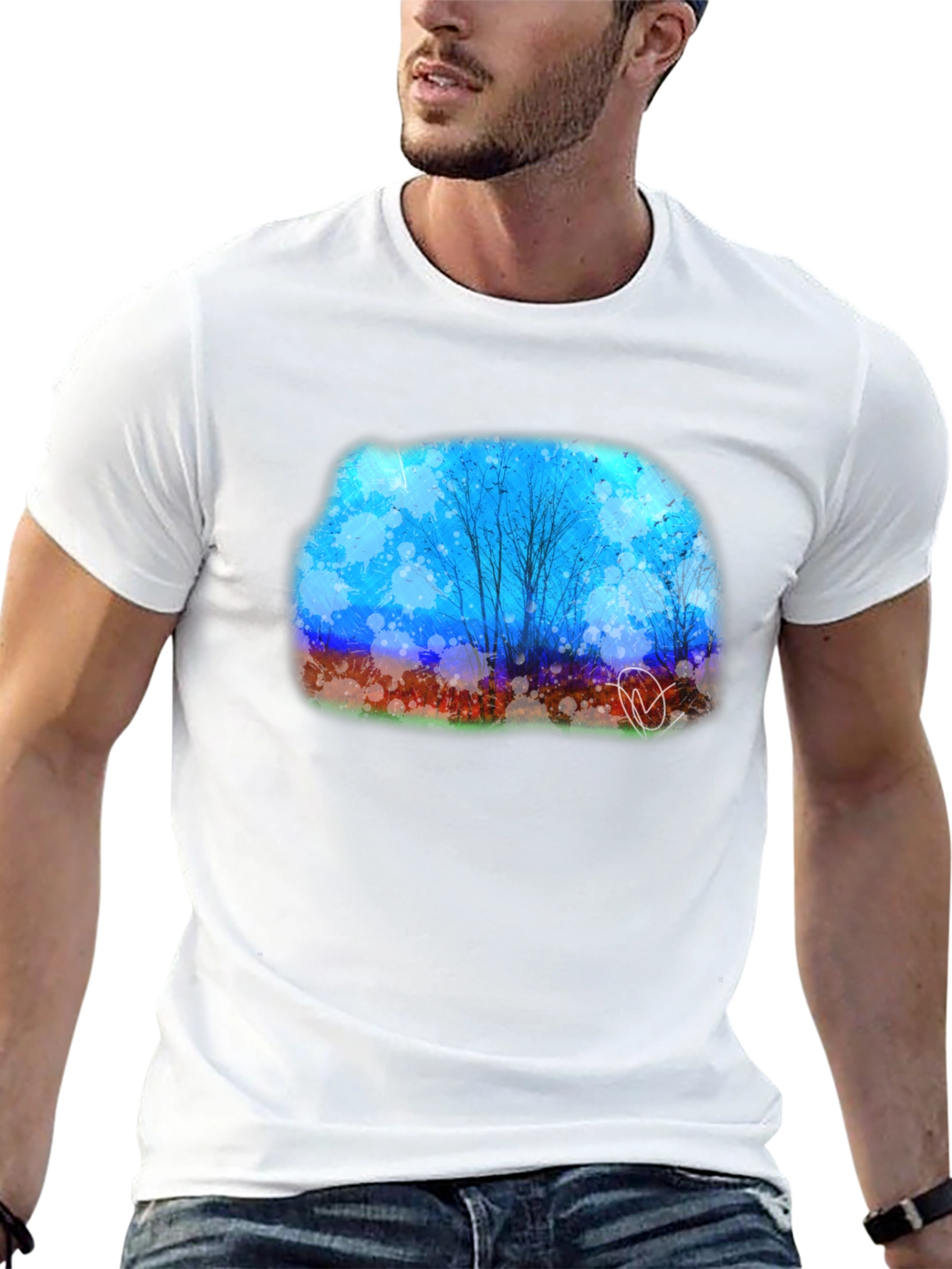 Abstract Landscape Graphic Tee