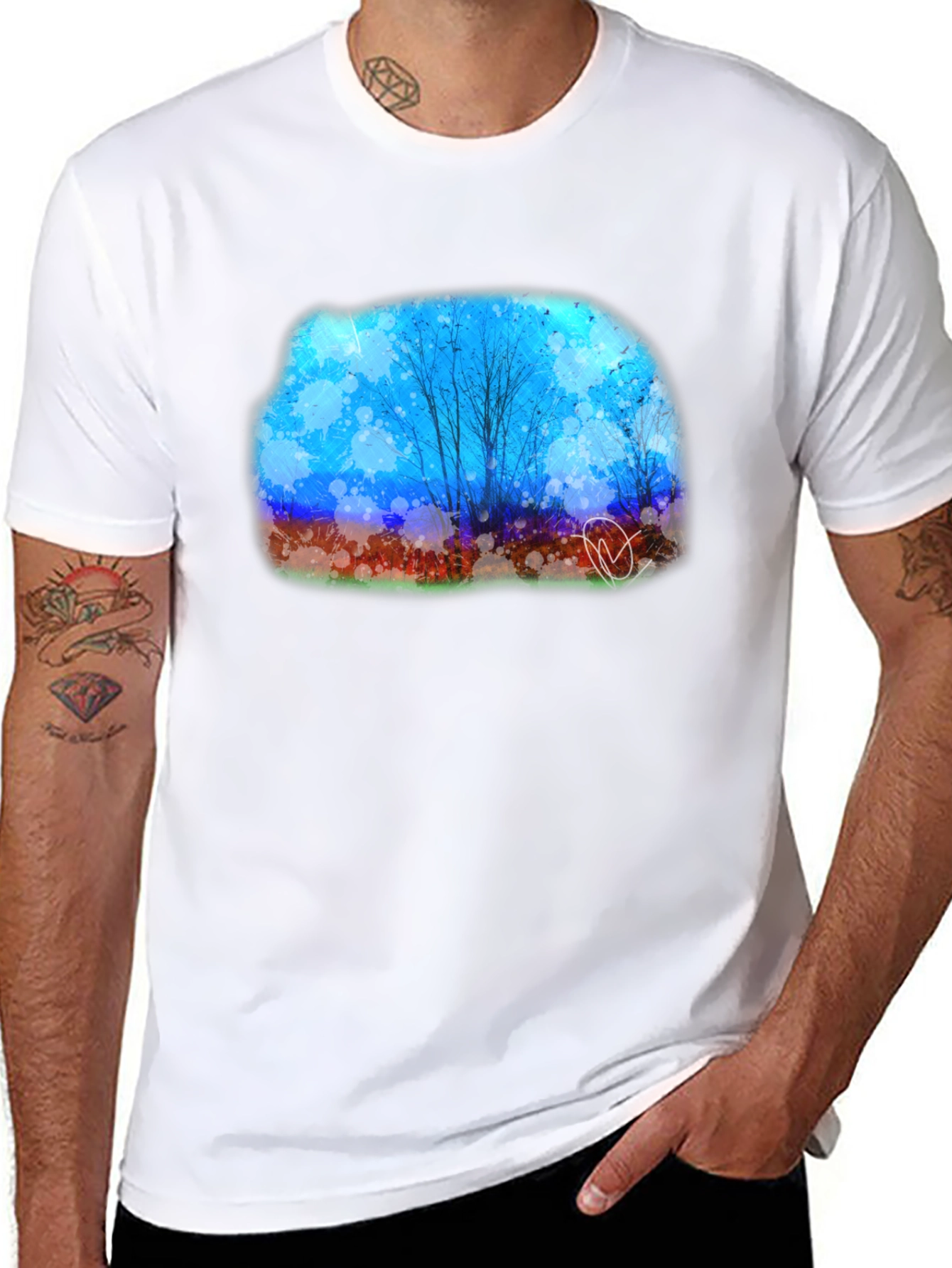 Abstract Landscape Graphic Tee