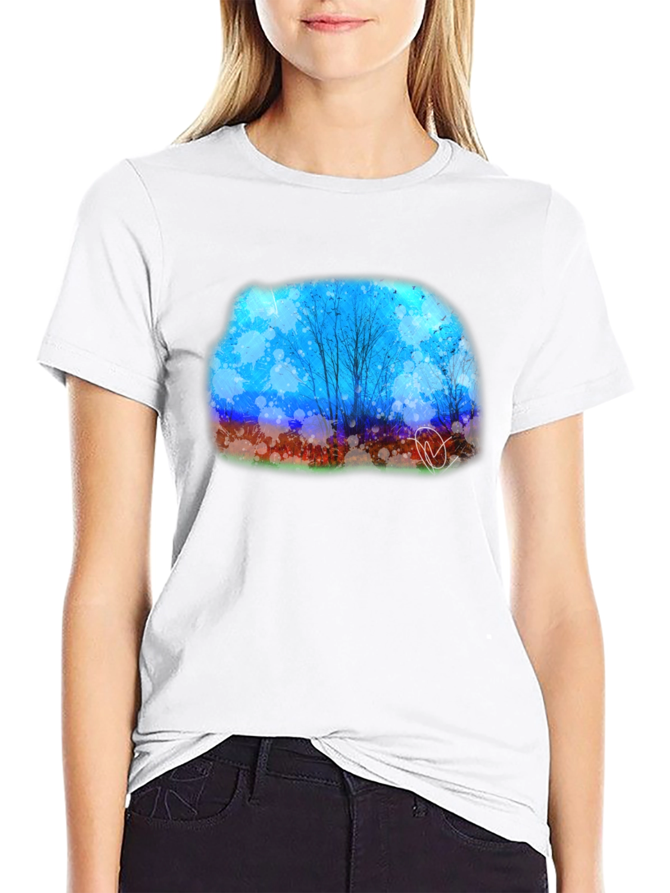 Abstract Landscape Graphic Tee