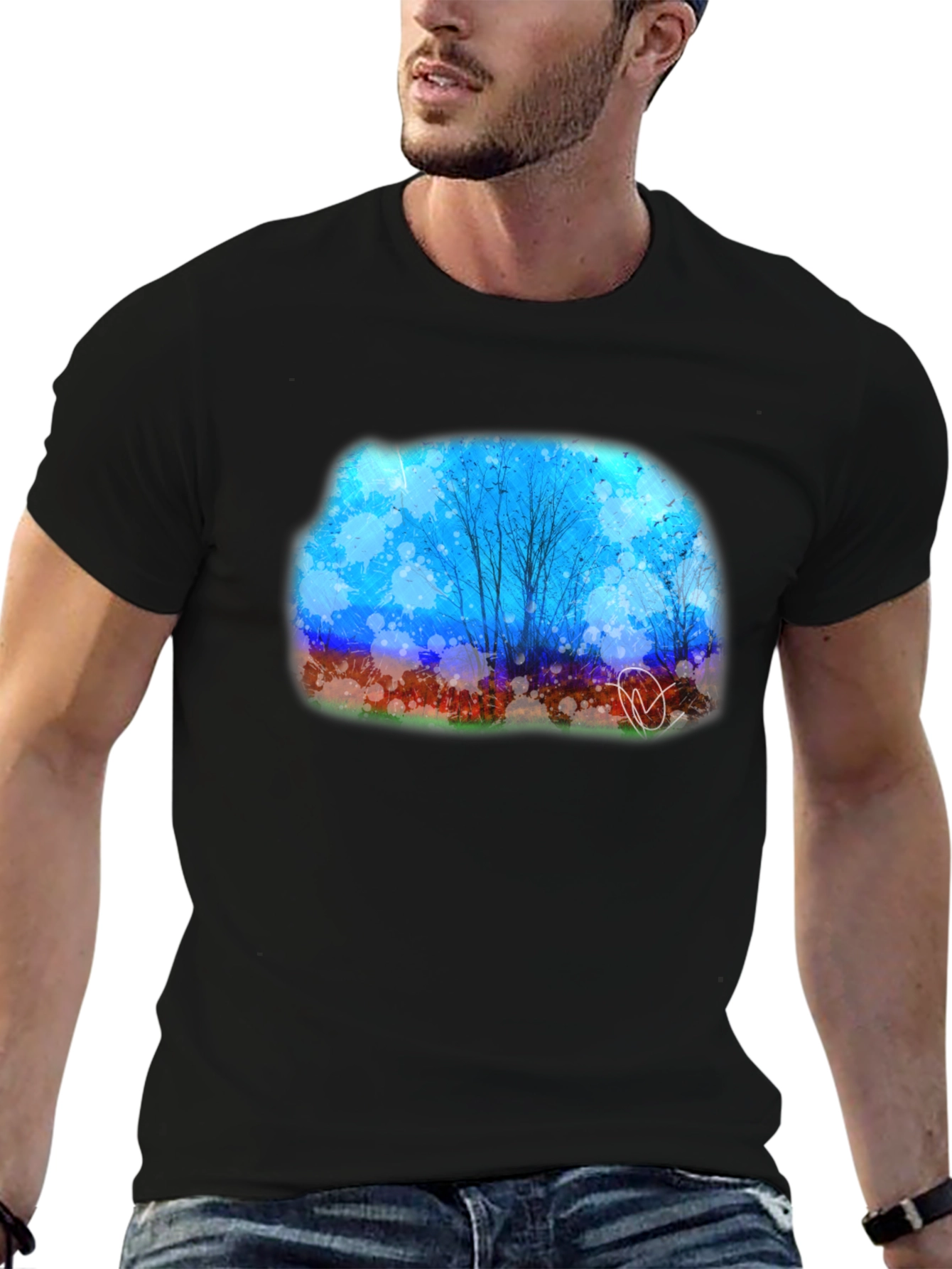 Abstract Landscape Graphic Tee