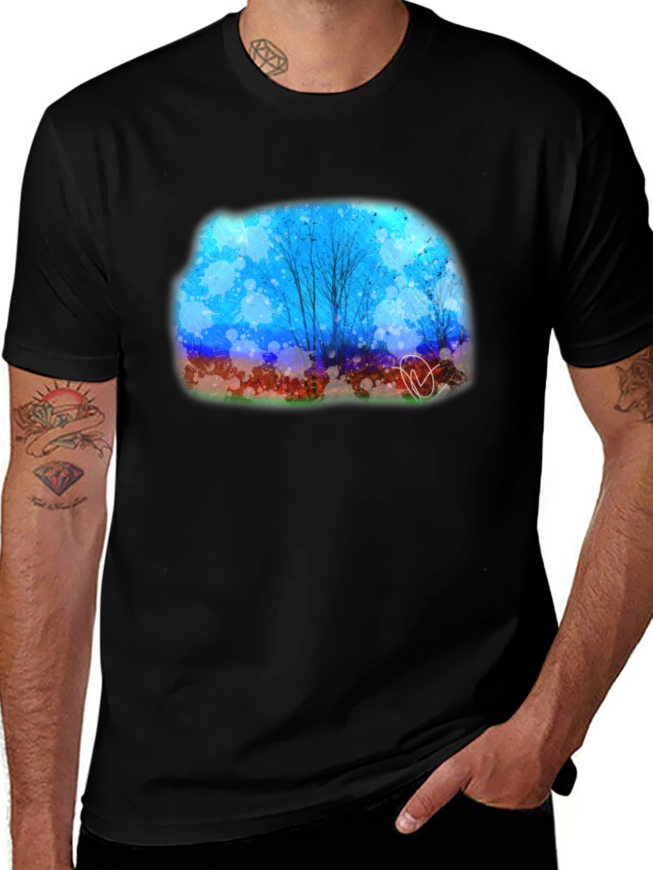 Abstract Landscape Graphic Tee