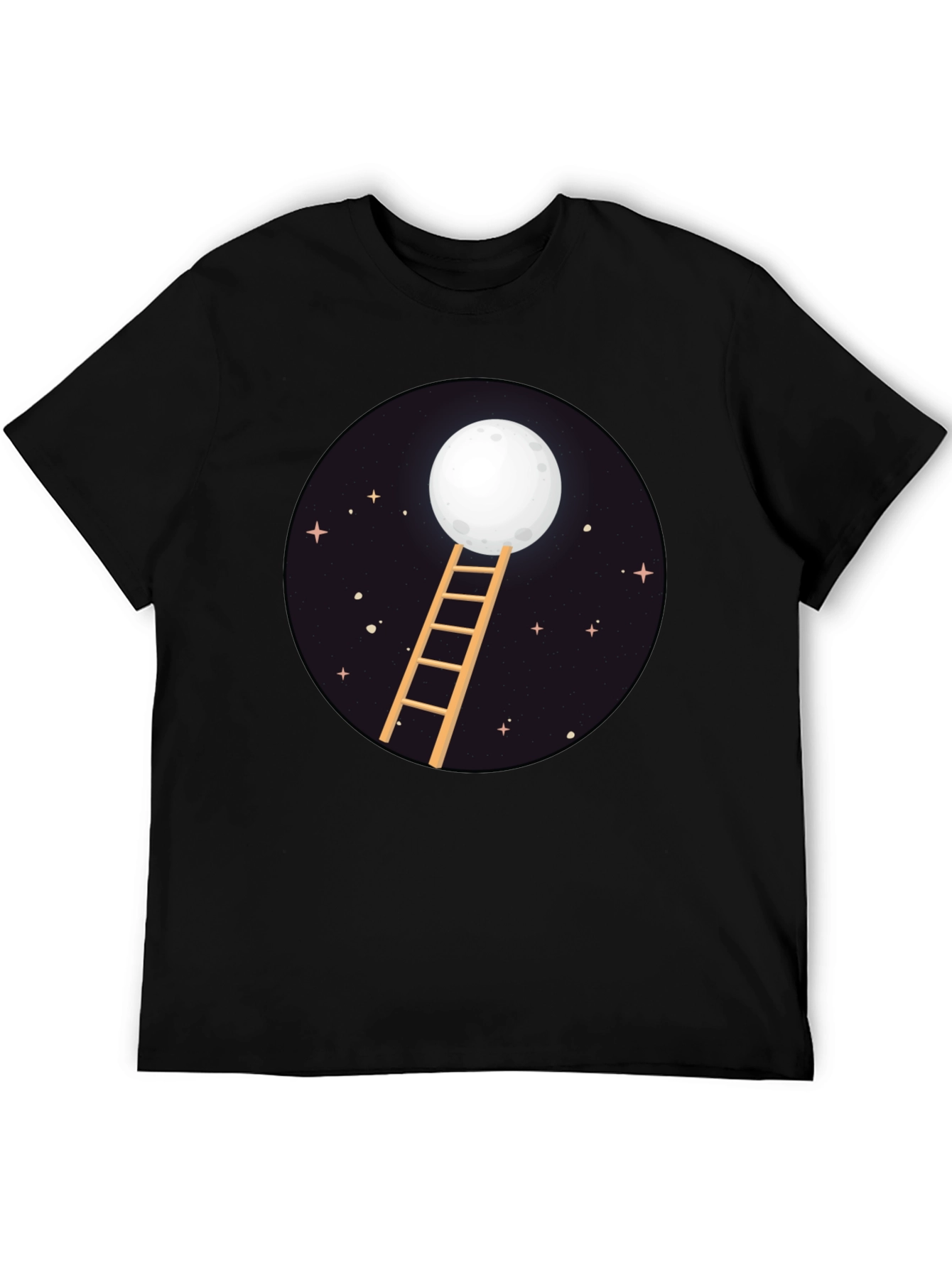 Moon Ladder Graphic Tee - Celestial Style