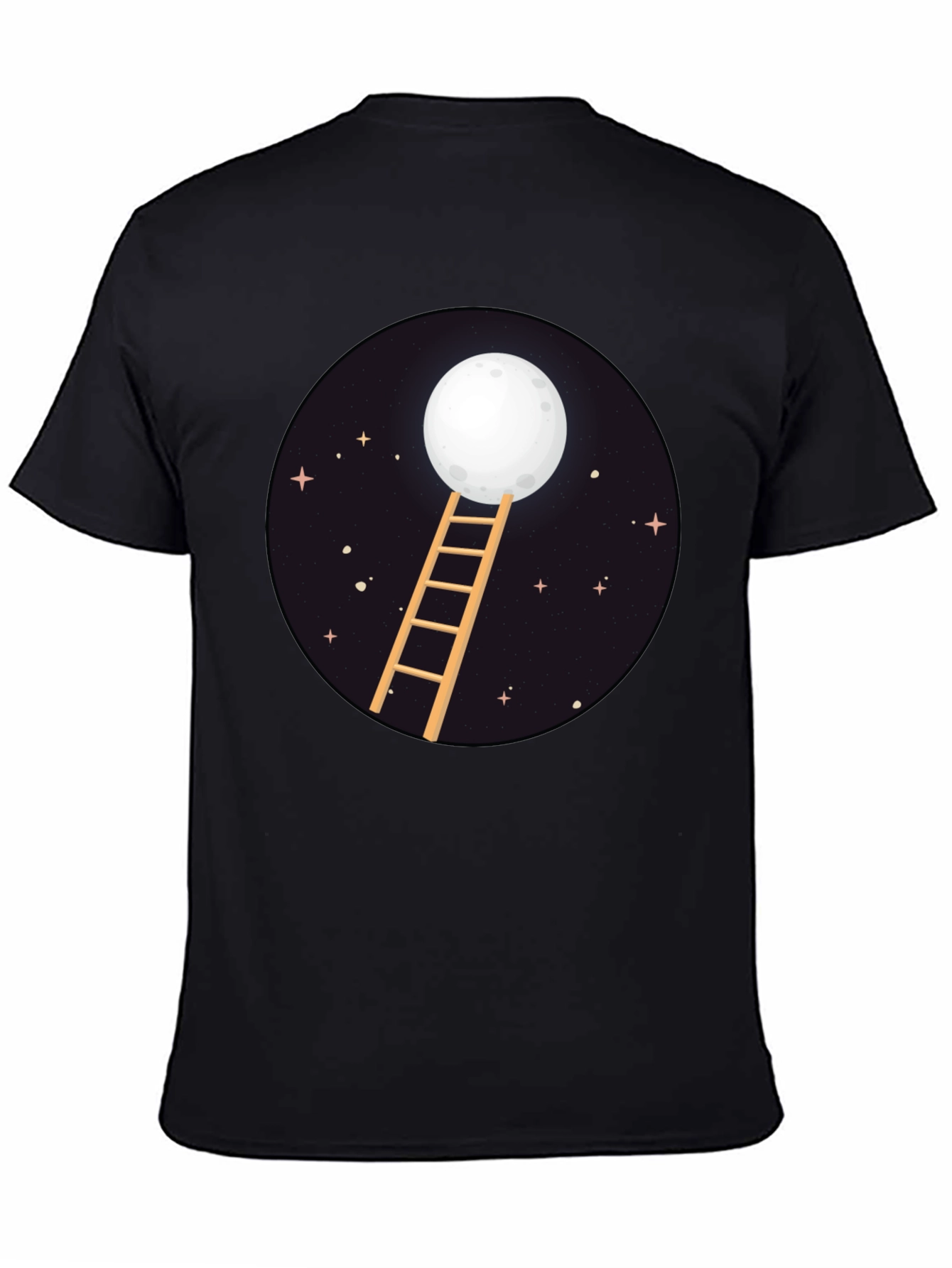 Moon Ladder Graphic Tee - Celestial Style