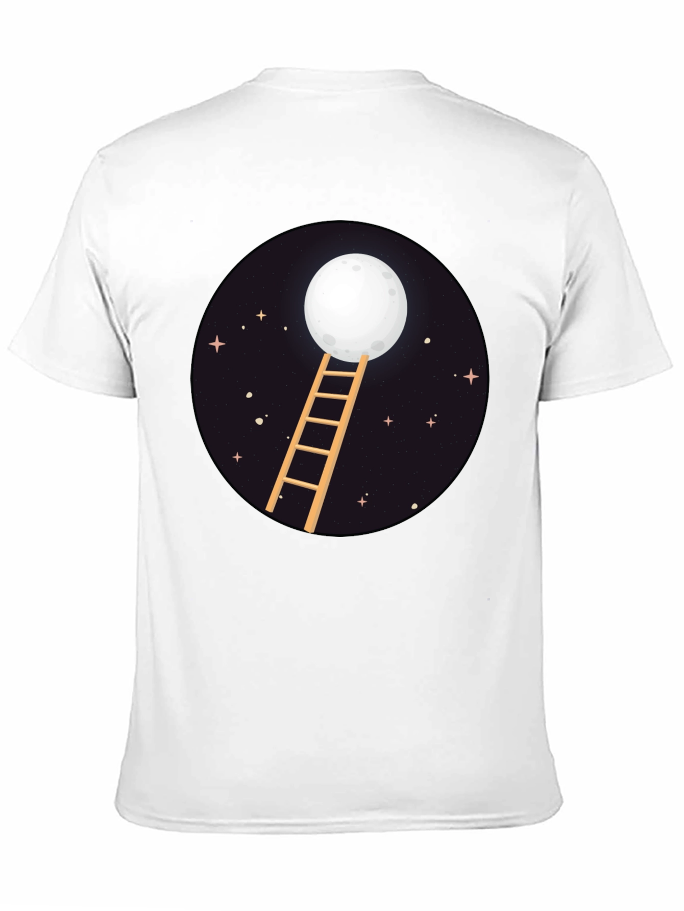 Moon Ladder Graphic Tee - Celestial Style