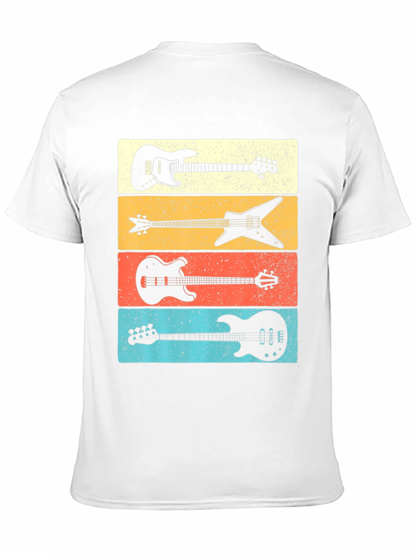 Retro Guitar Silhouette T-Shirt for Music Lovers