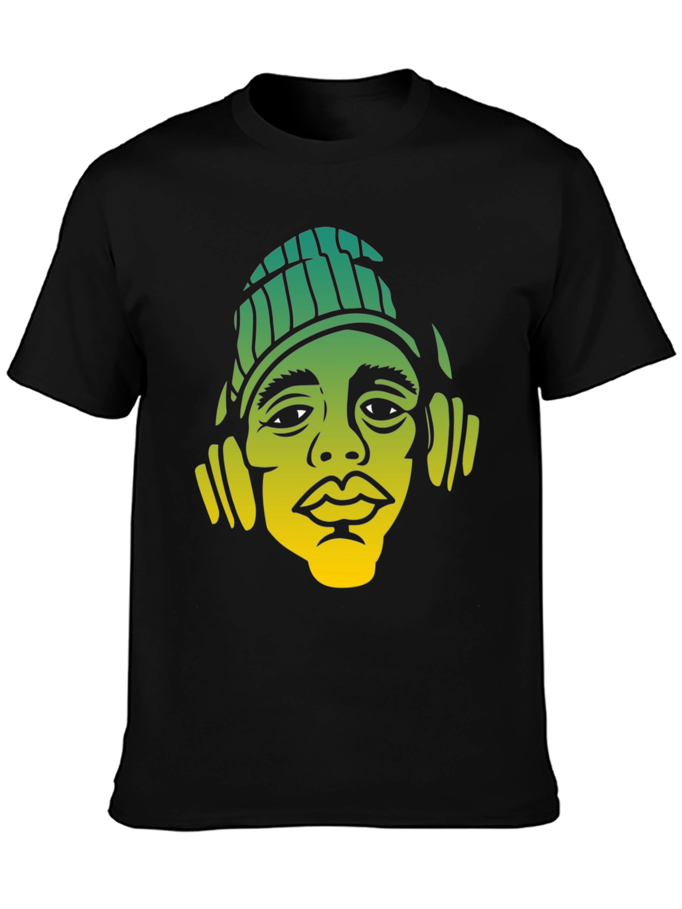 Urban Style Graphic Tee - Man with Beanie