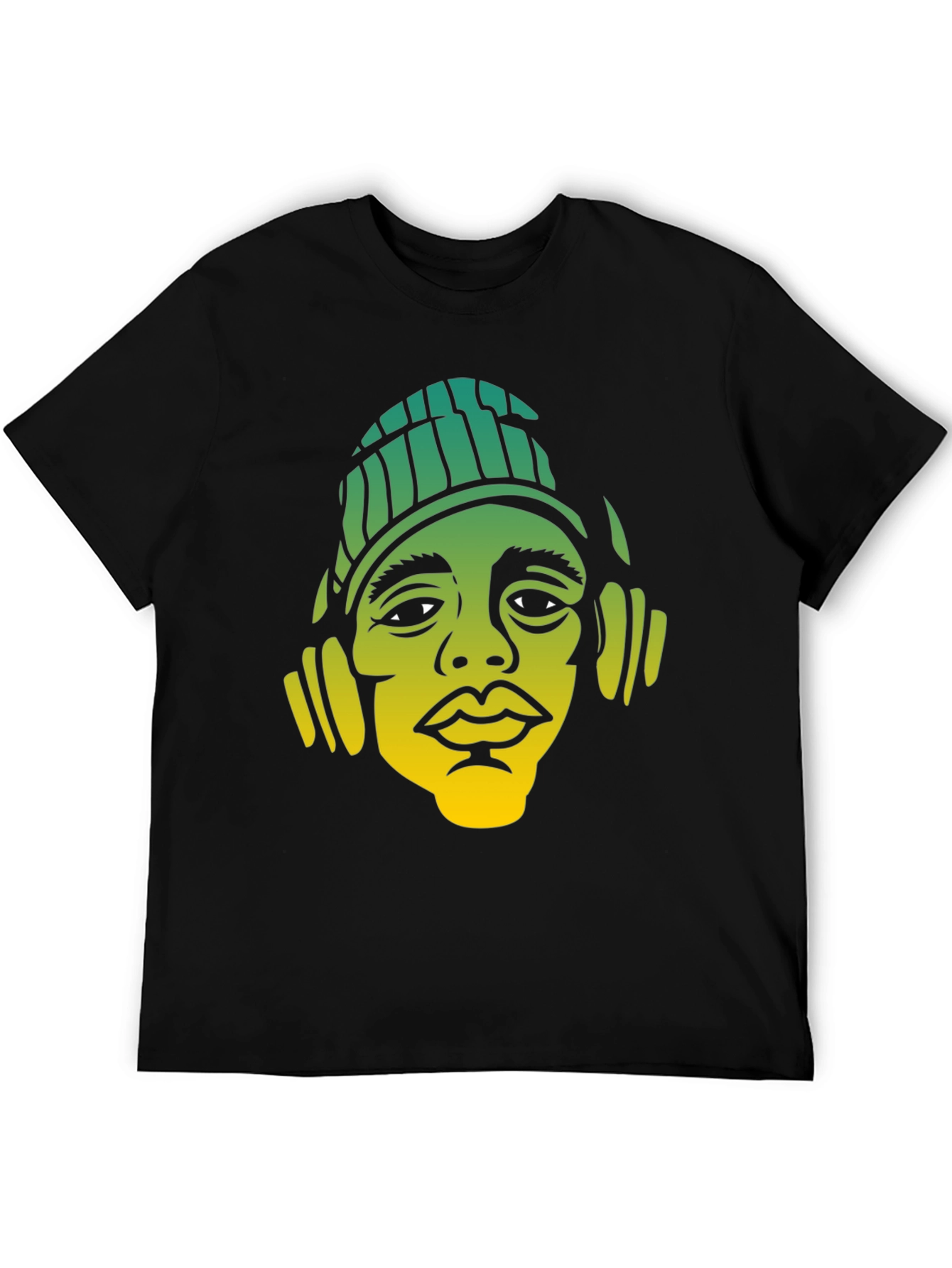 Urban Style Graphic Tee - Man with Beanie