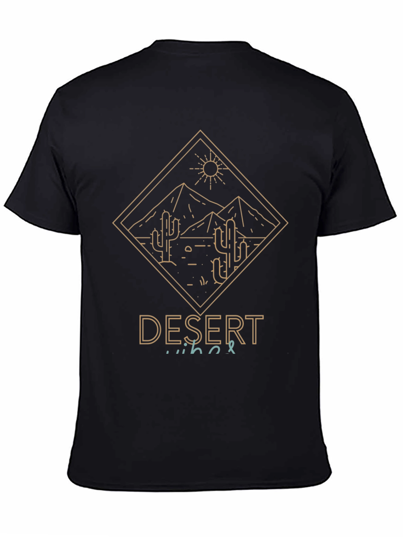 Desert Vibes Graphic Tee - Mens Black T-Shirt