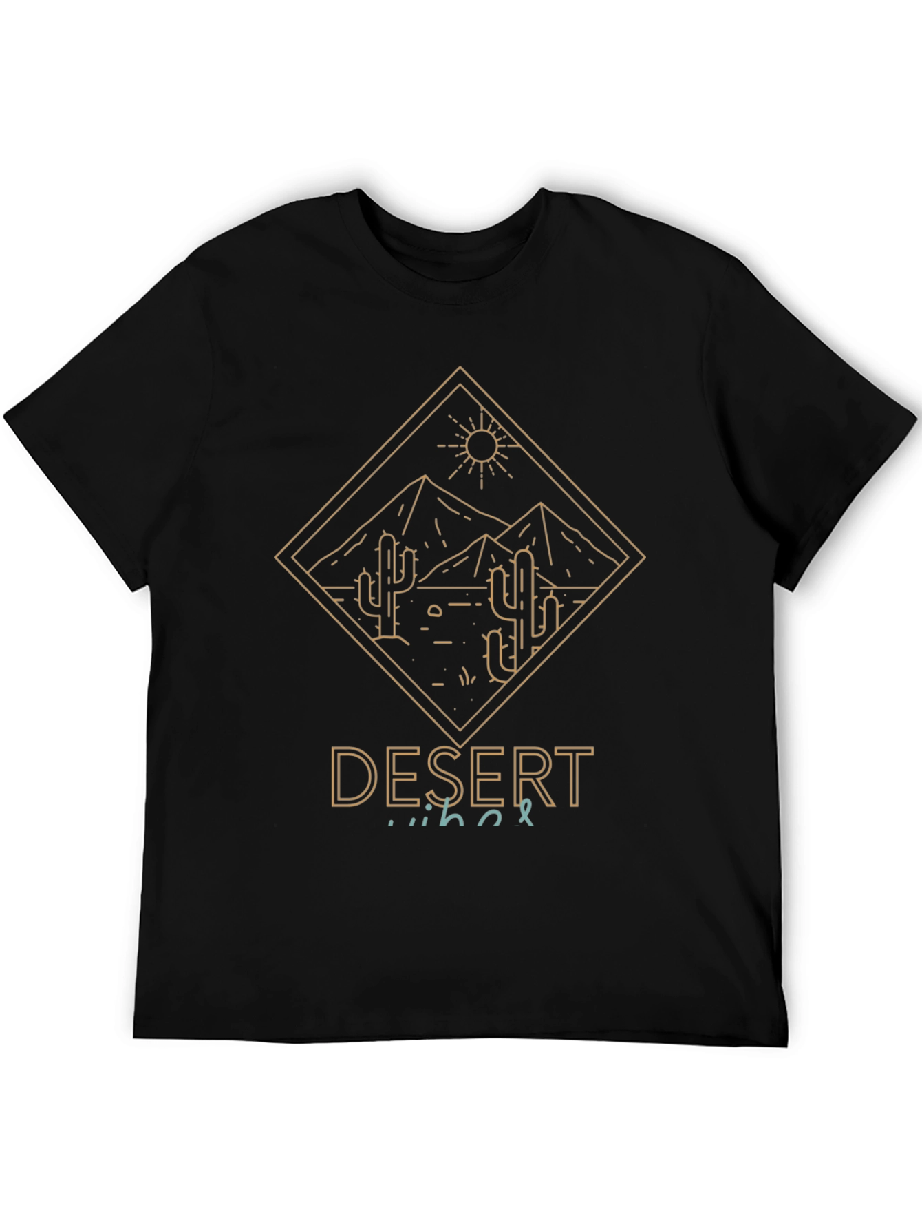 Desert Vibes Graphic Tee - Mens Black T-Shirt