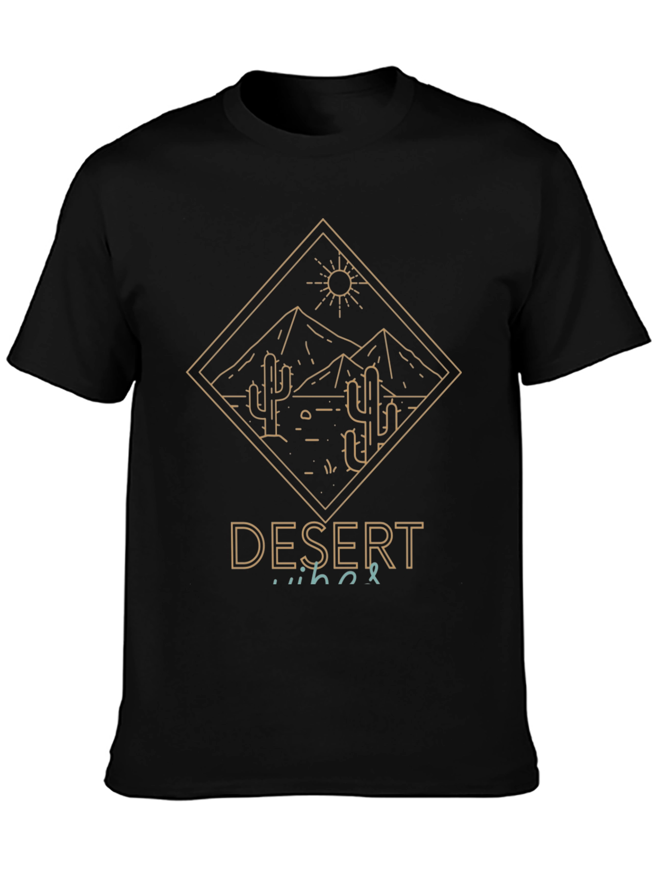 Desert Vibes Graphic Tee - Mens Black T-Shirt