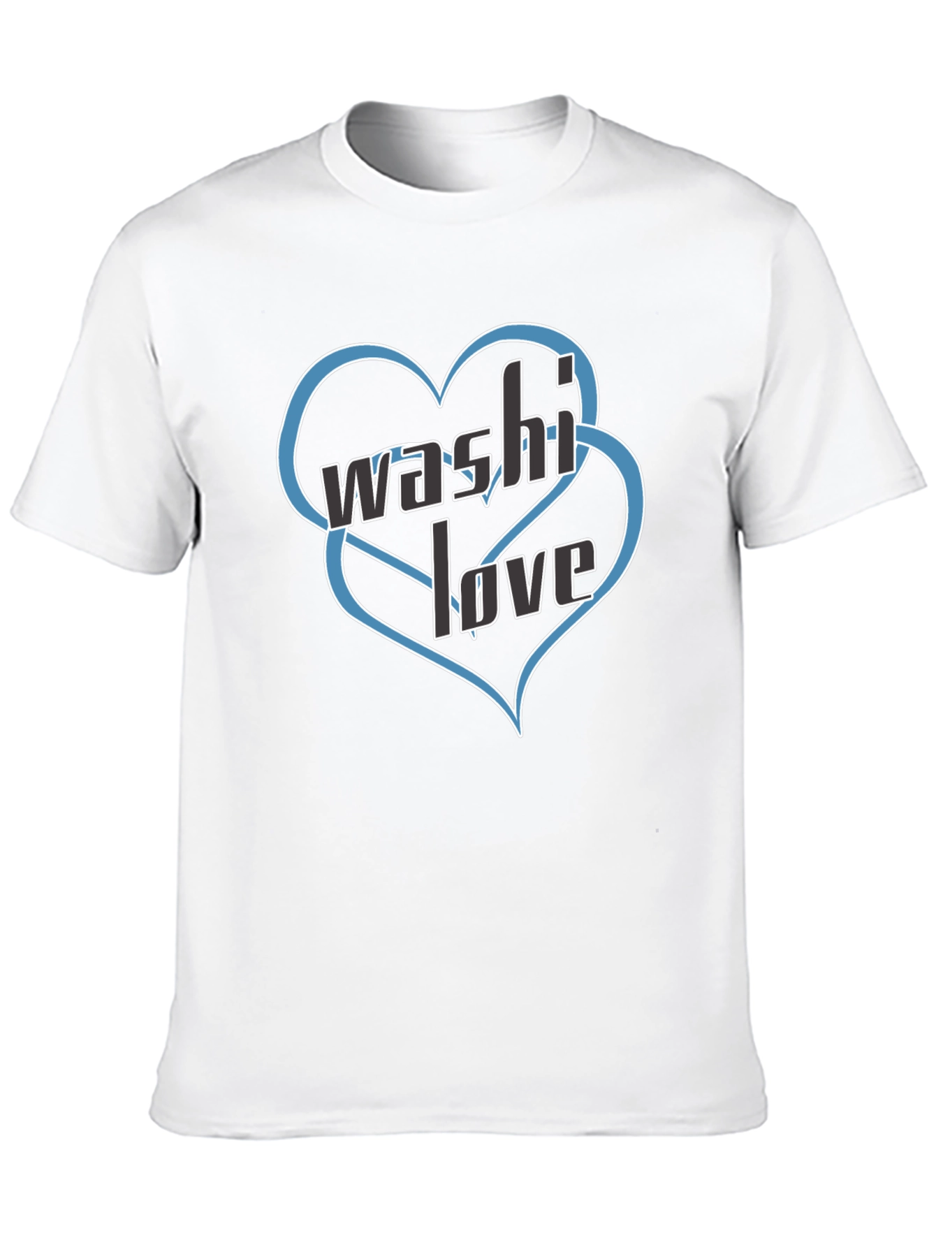 Washi Love Black Graphic T-Shirt