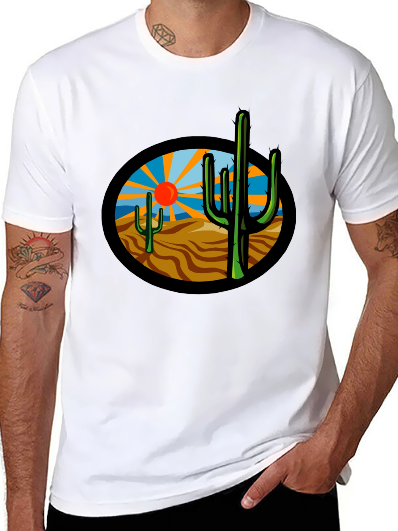 Desert Cactus Graphic T-Shirt - Unisex Tee