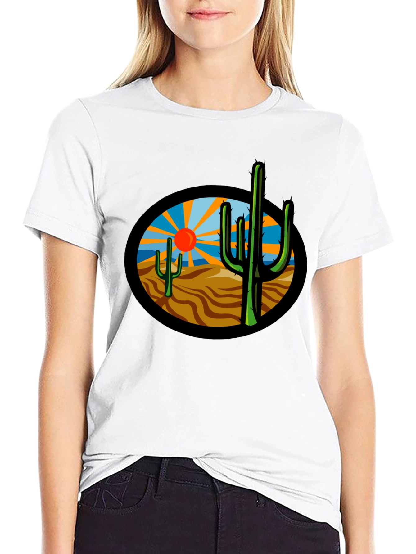 Desert Cactus Graphic T-Shirt - Unisex Tee