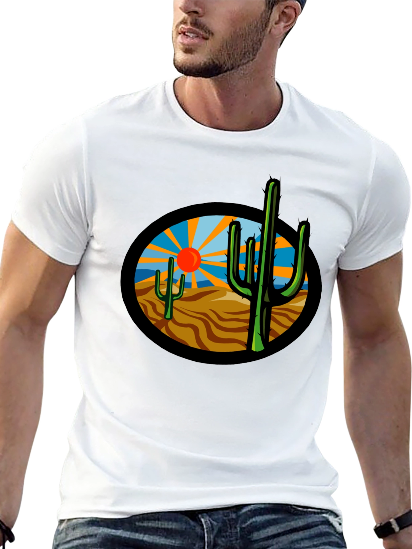 Desert Cactus Graphic T-Shirt - Unisex Tee