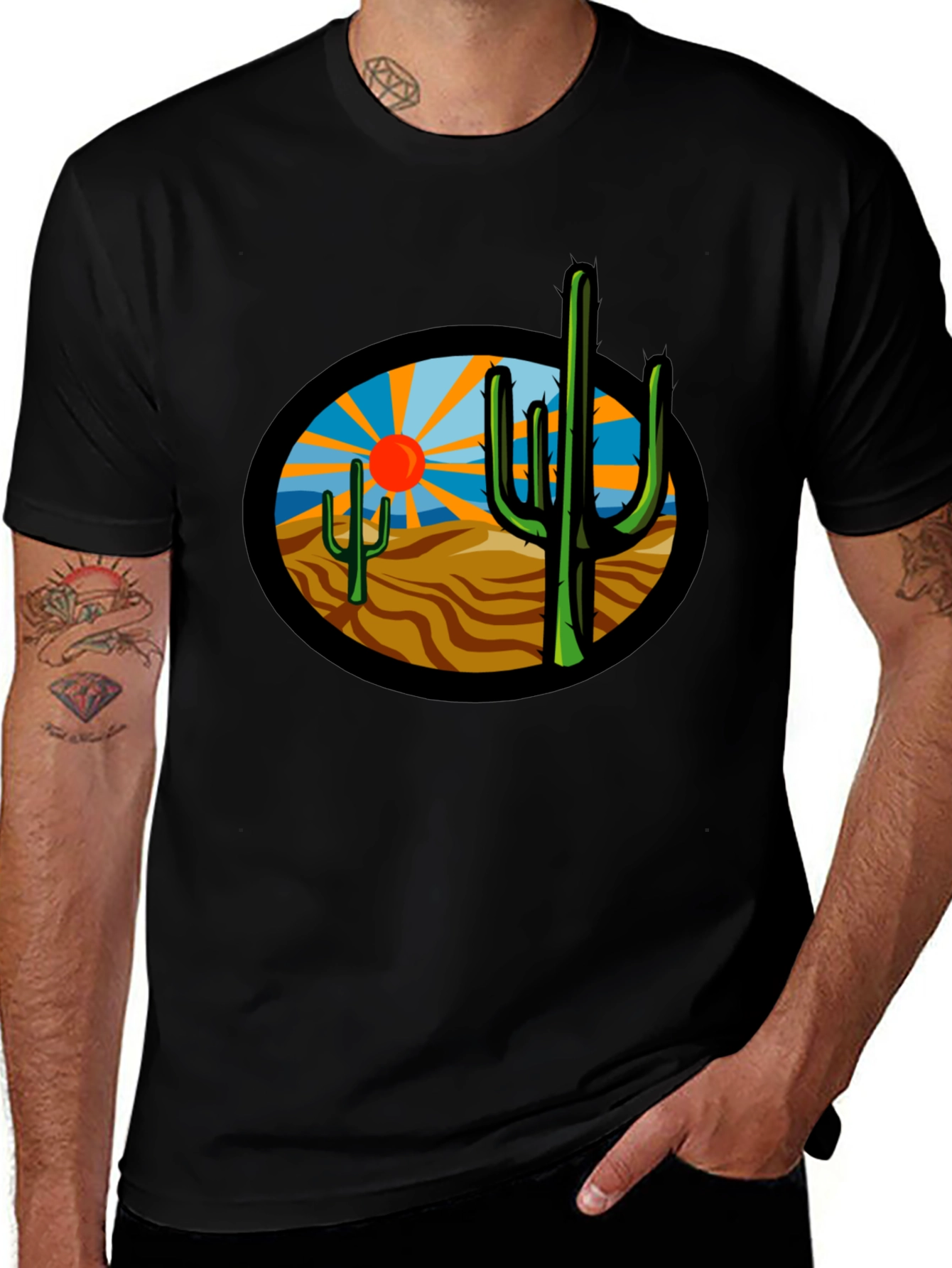 Desert Cactus Graphic T-Shirt - Unisex Tee