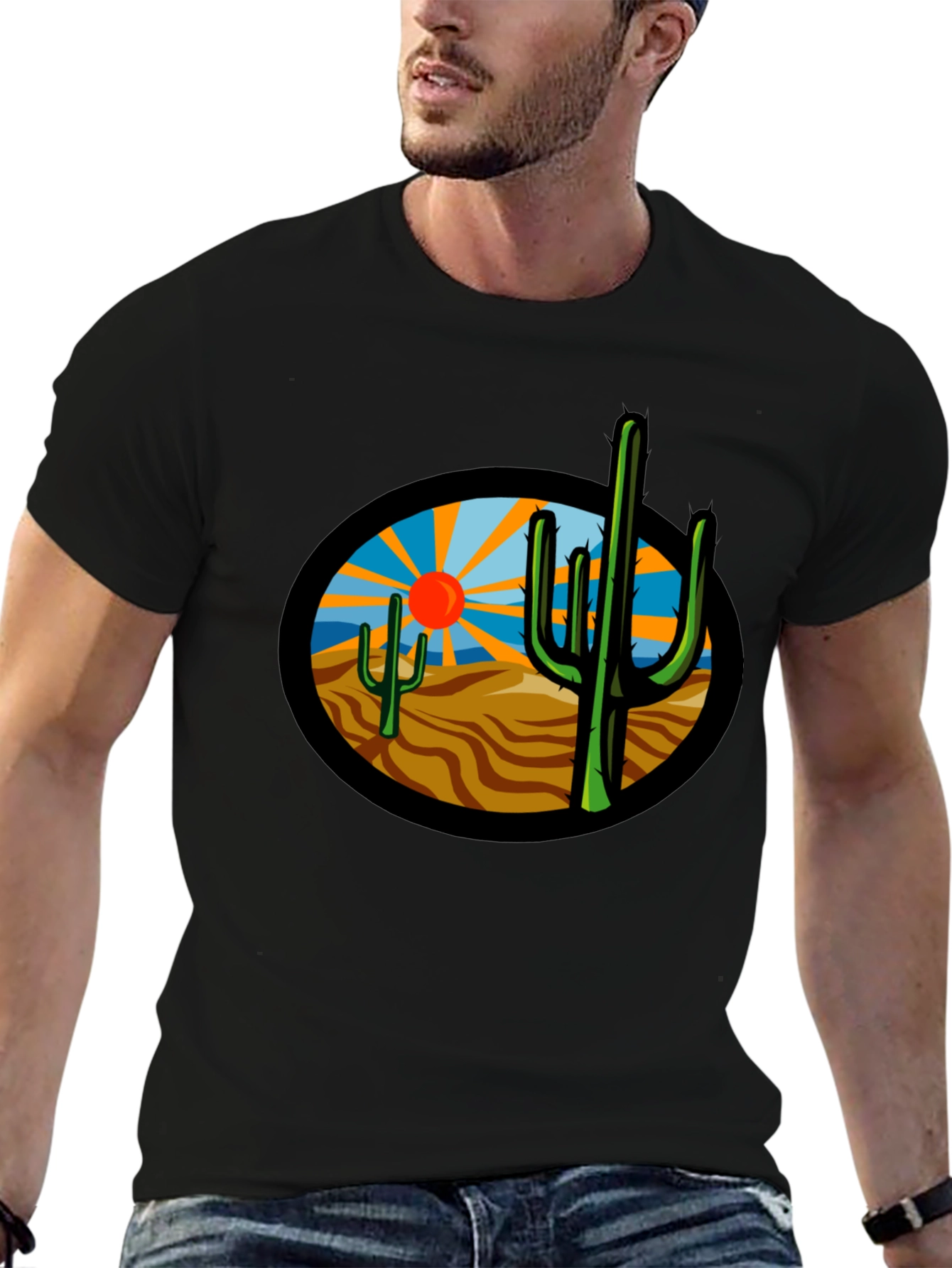 Desert Cactus Graphic T-Shirt - Unisex Tee