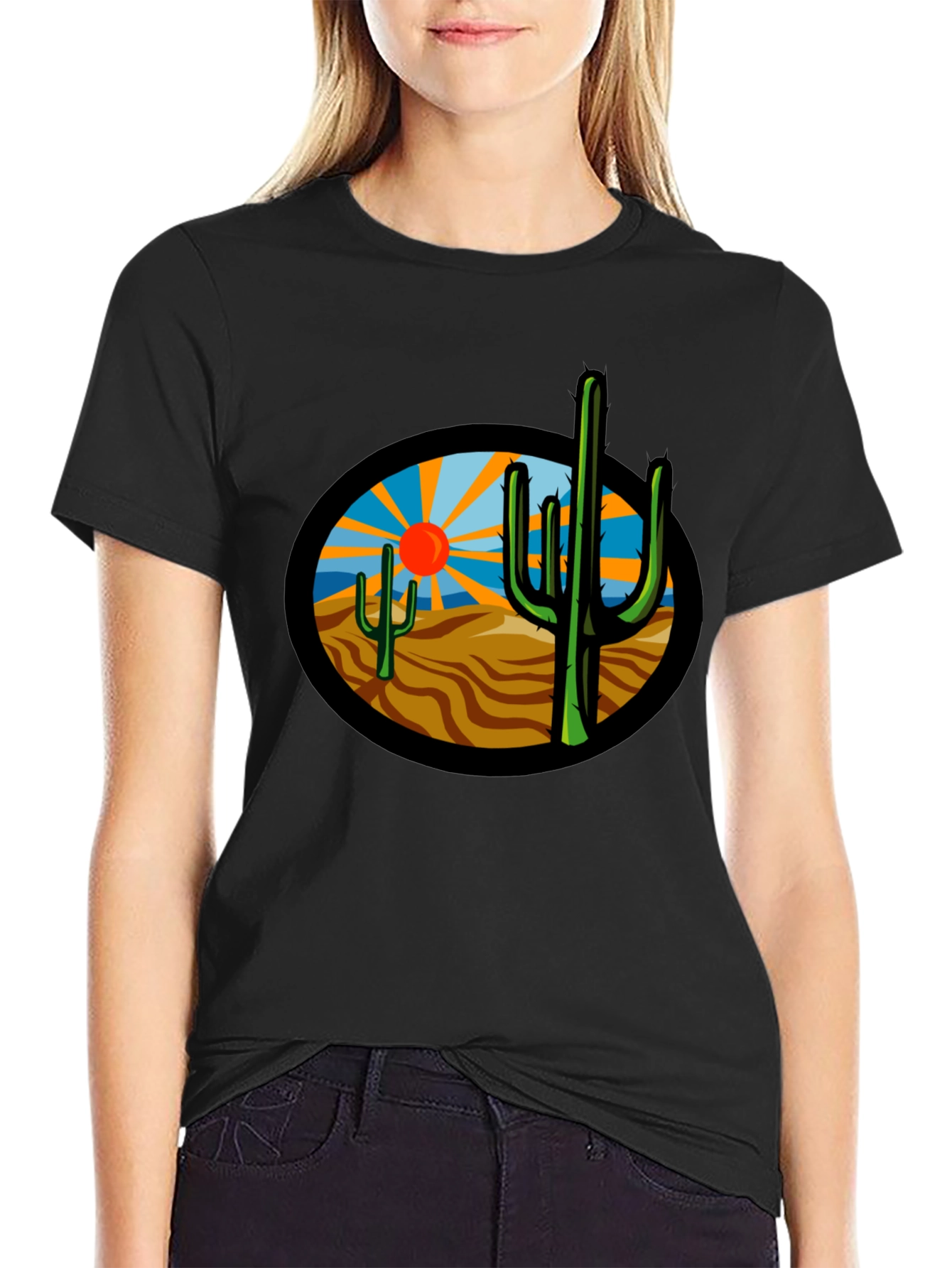 Desert Cactus Graphic T-Shirt - Unisex Tee