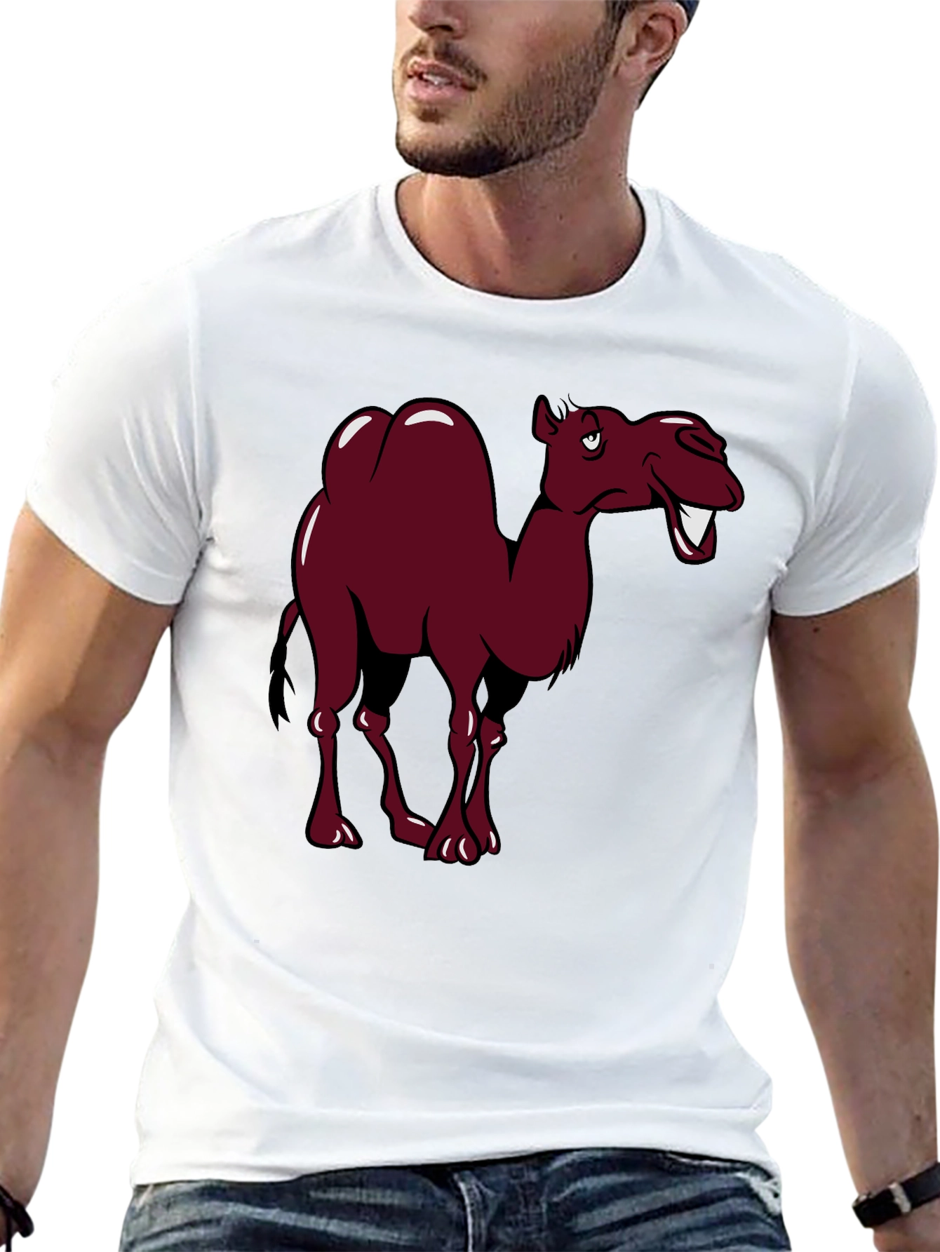 Funny Camel Cartoon Graphic Tee