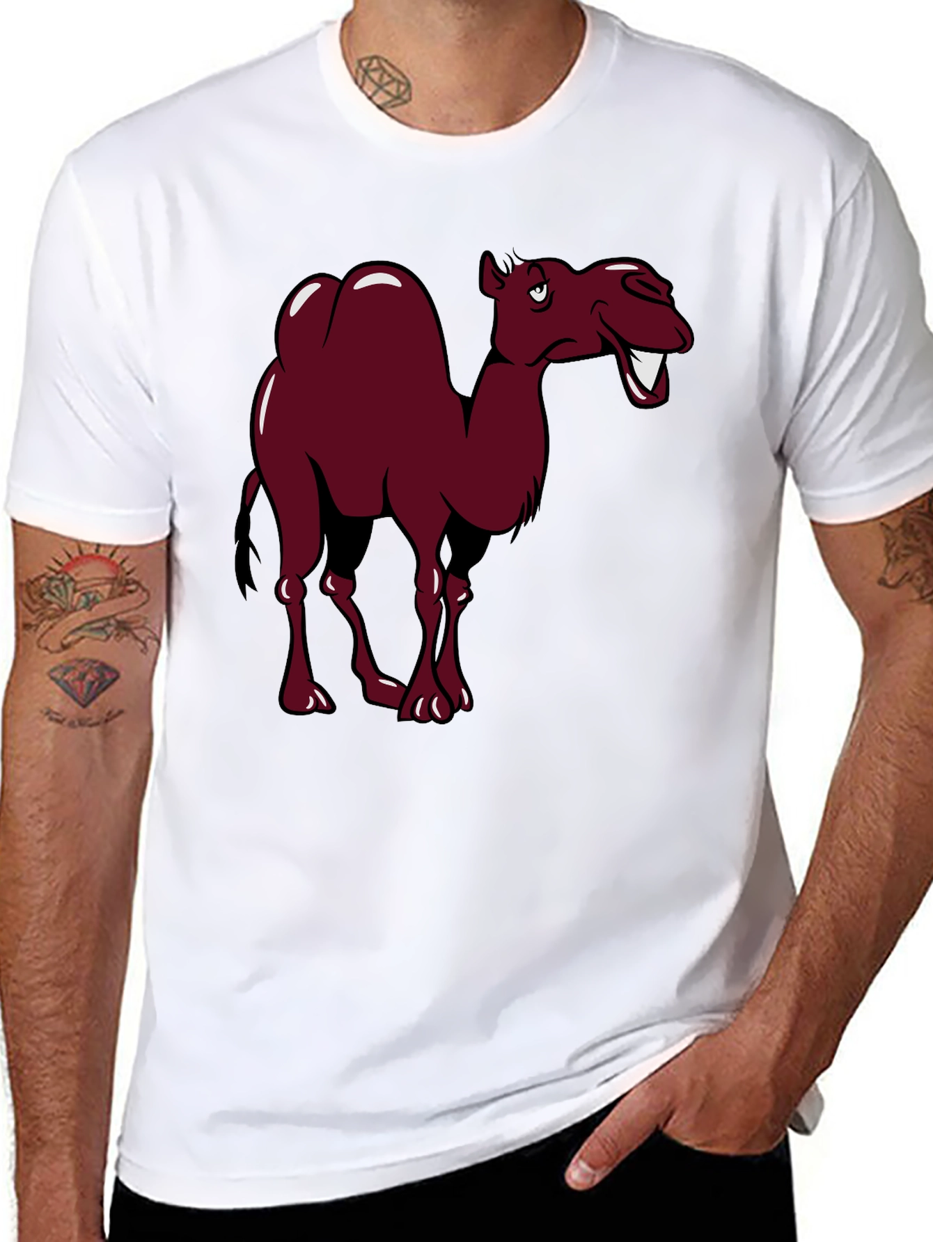 Funny Camel Cartoon Graphic Tee