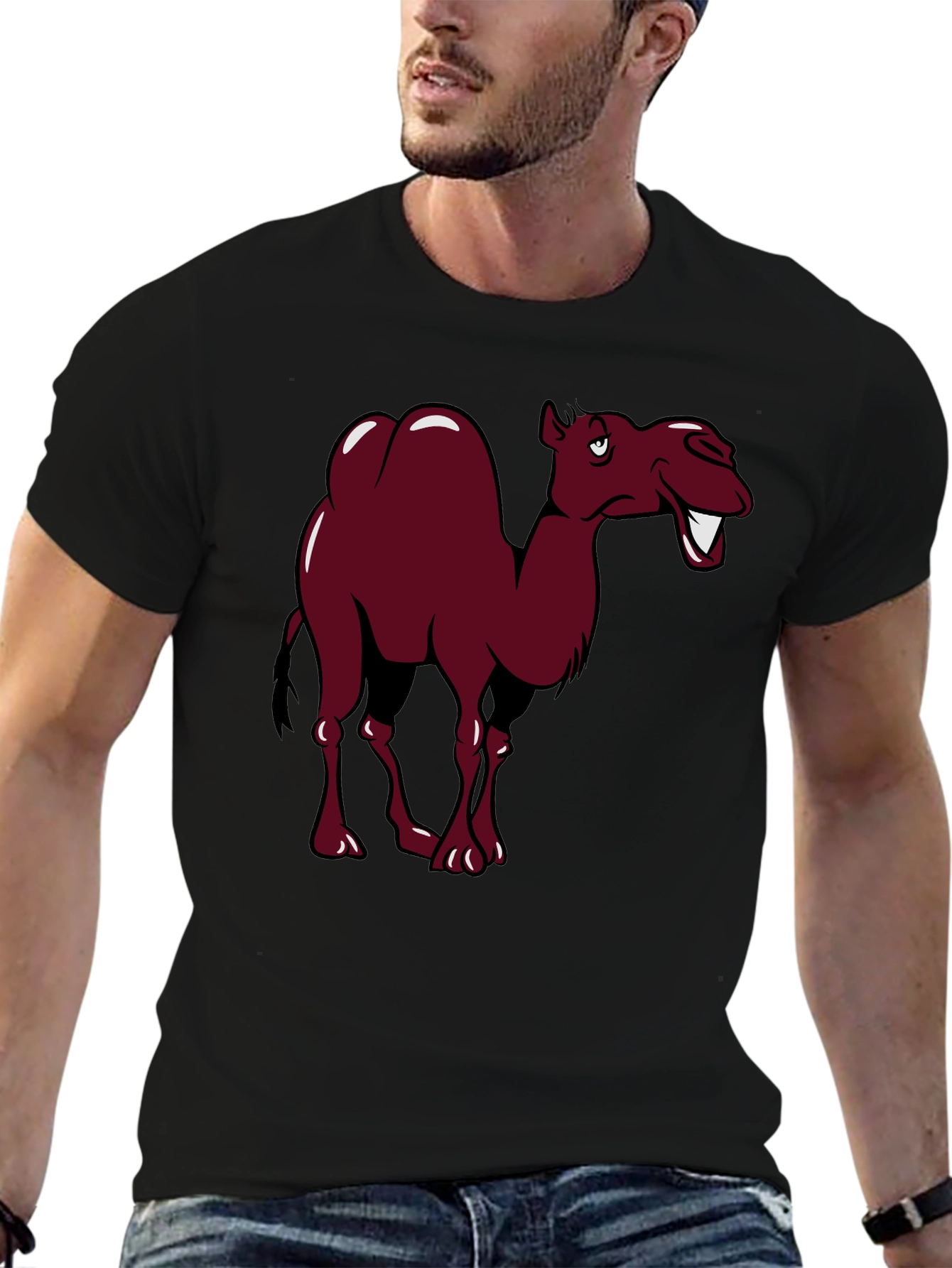 Funny Camel Cartoon Graphic Tee