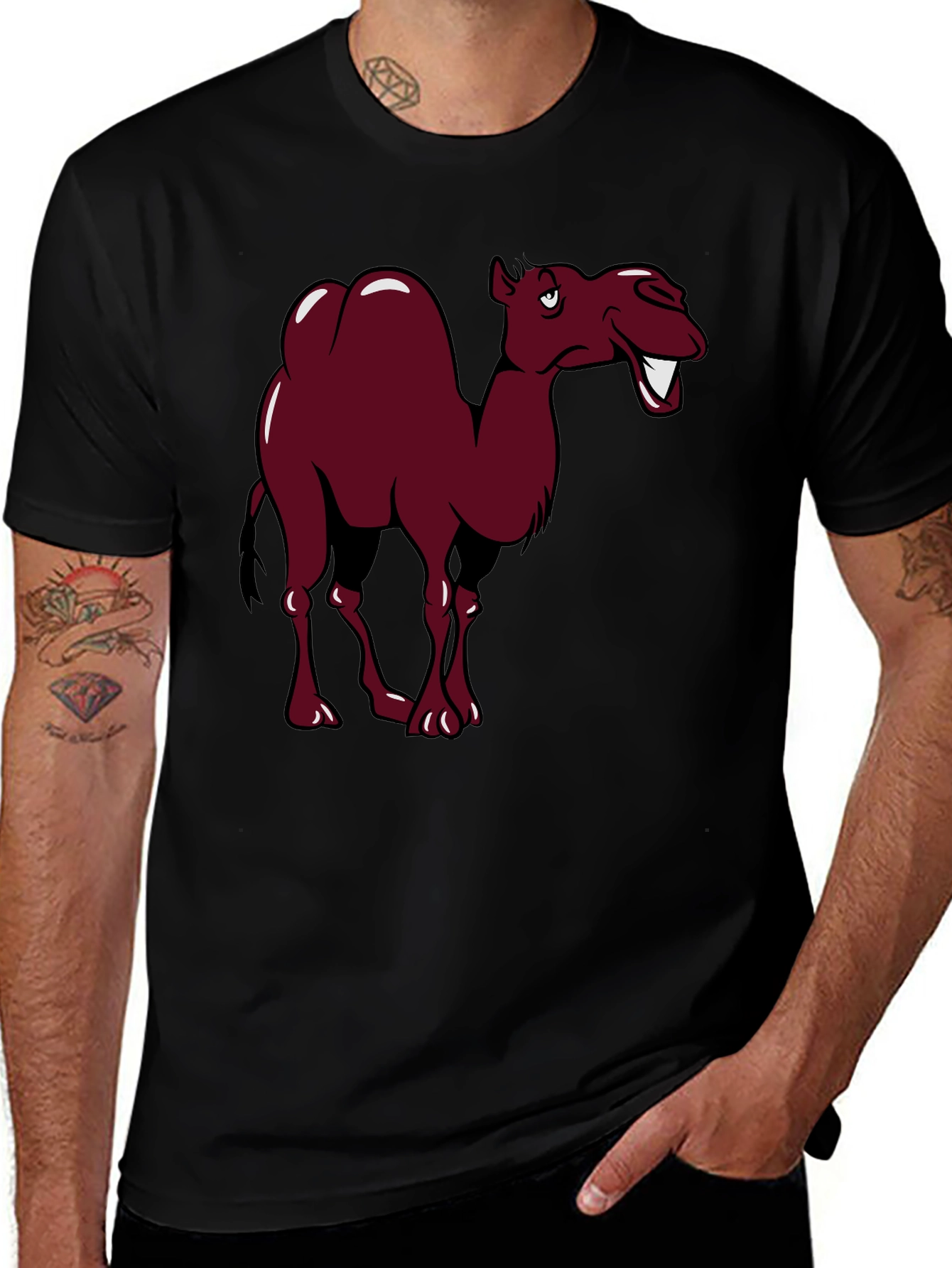 Funny Camel Cartoon Graphic Tee