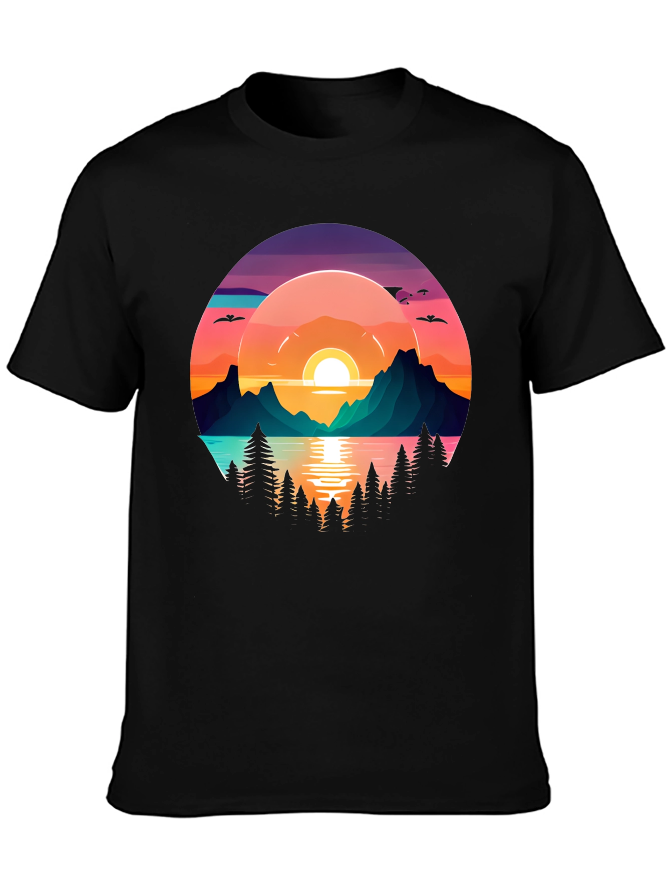 Sunset Lake Graphic T-Shirt