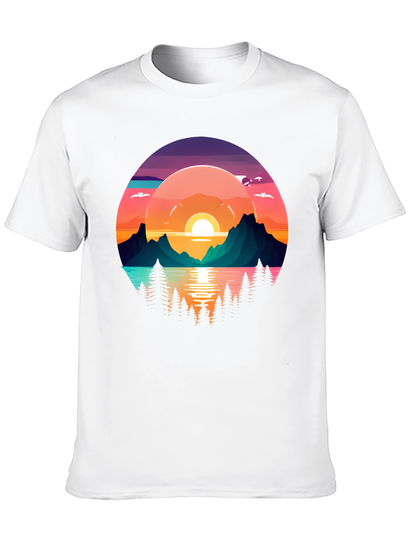 Sunset Lake Graphic T-Shirt