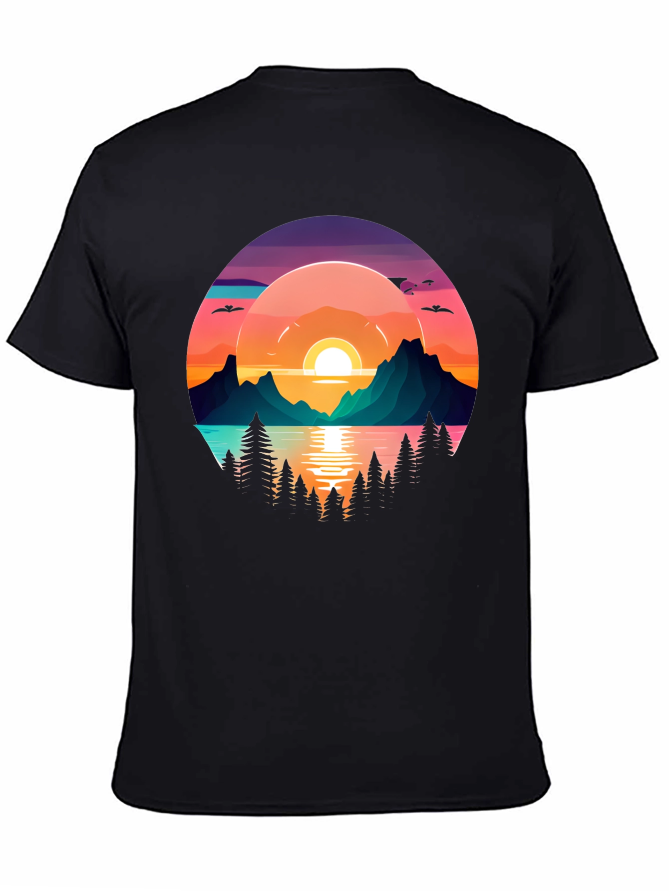 Sunset Lake Graphic T-Shirt