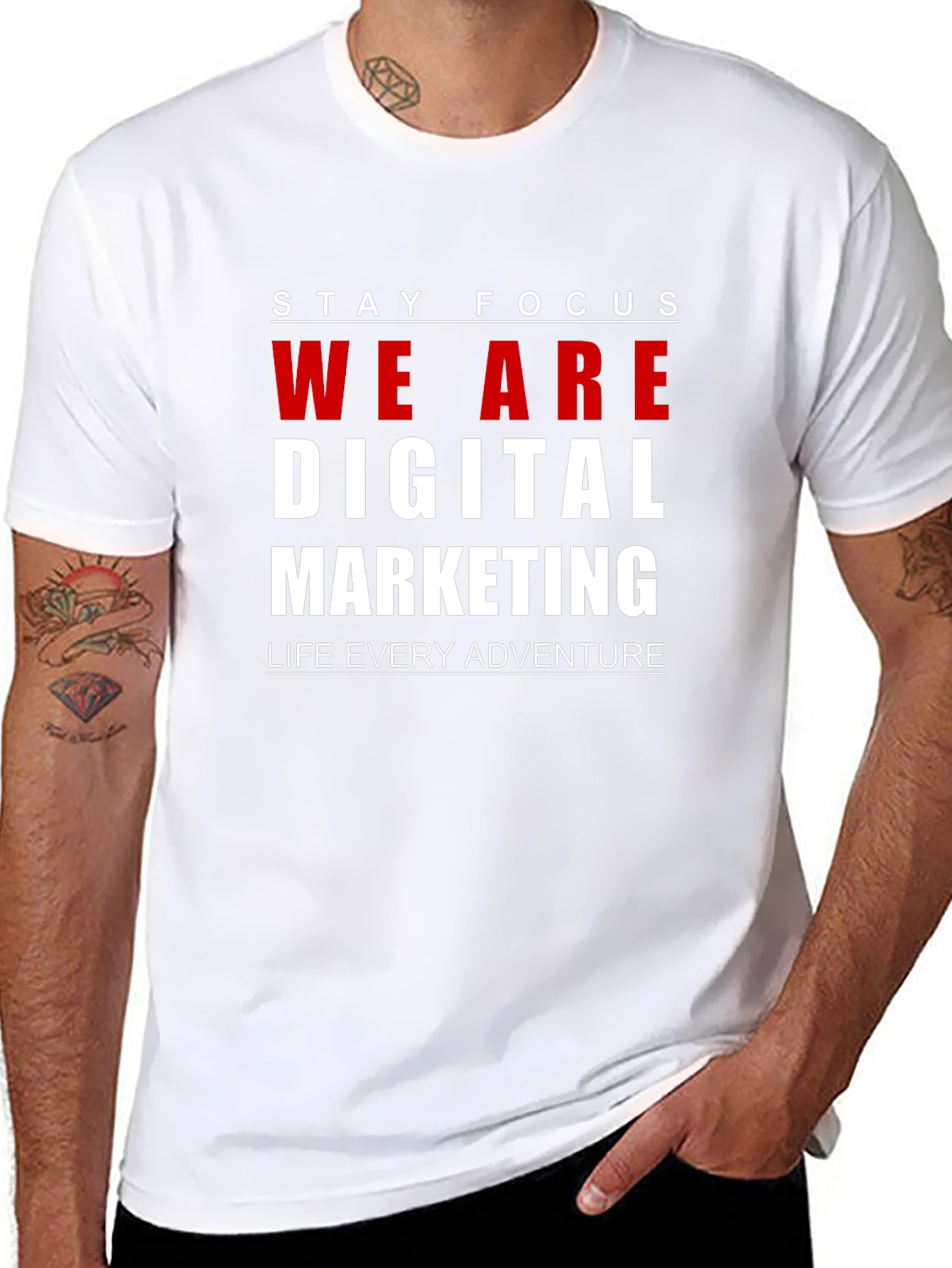 Stay Focus T-Shirt - Digital Marketing Tee