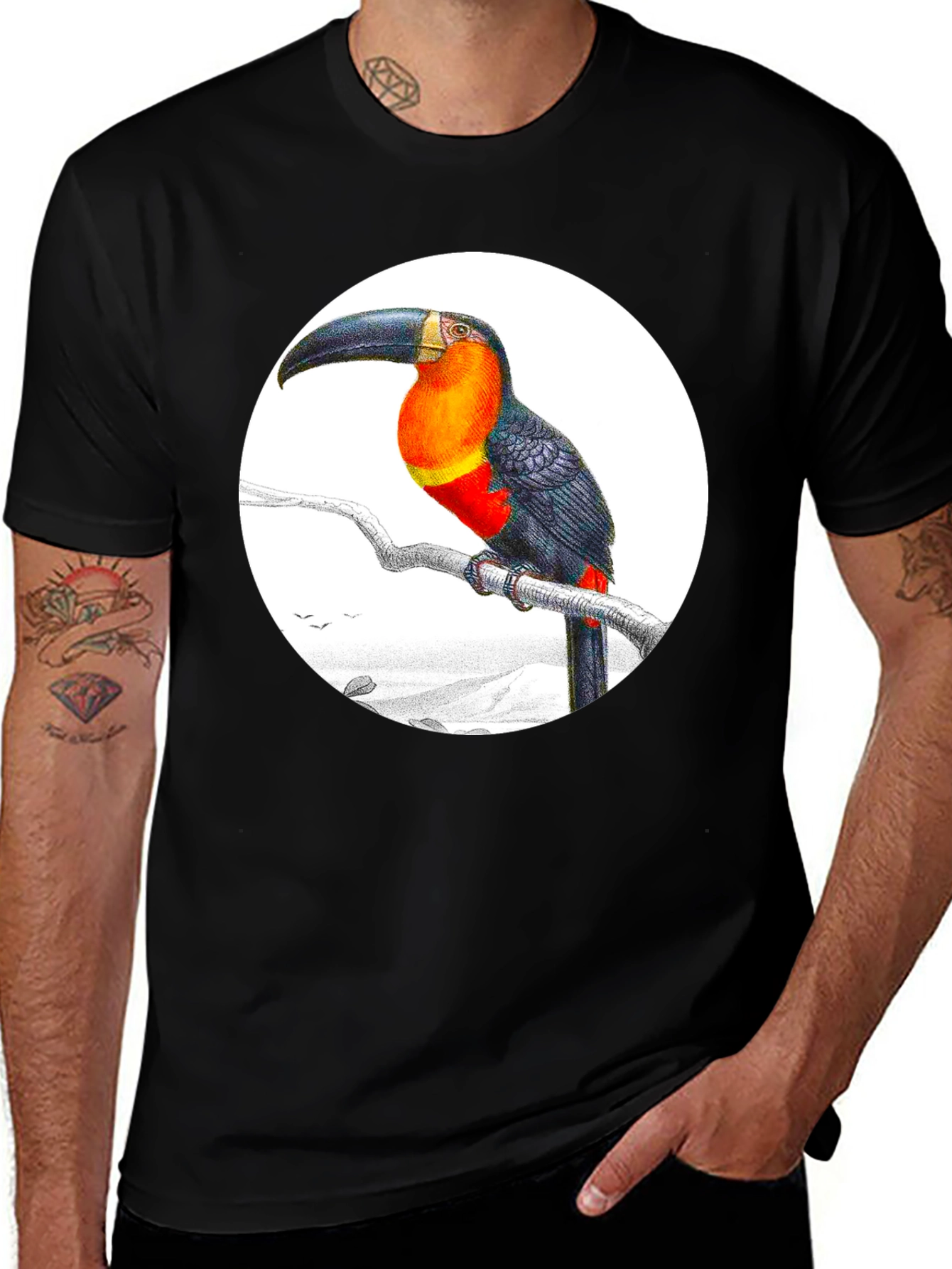 Toucans Graphic T-Shirt Tropical Bird Tee