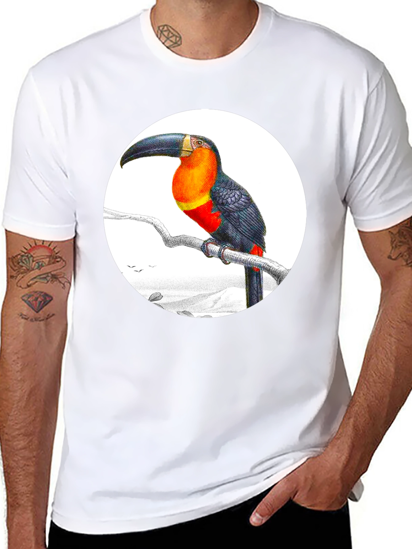 Toucans Graphic T-Shirt Tropical Bird Tee