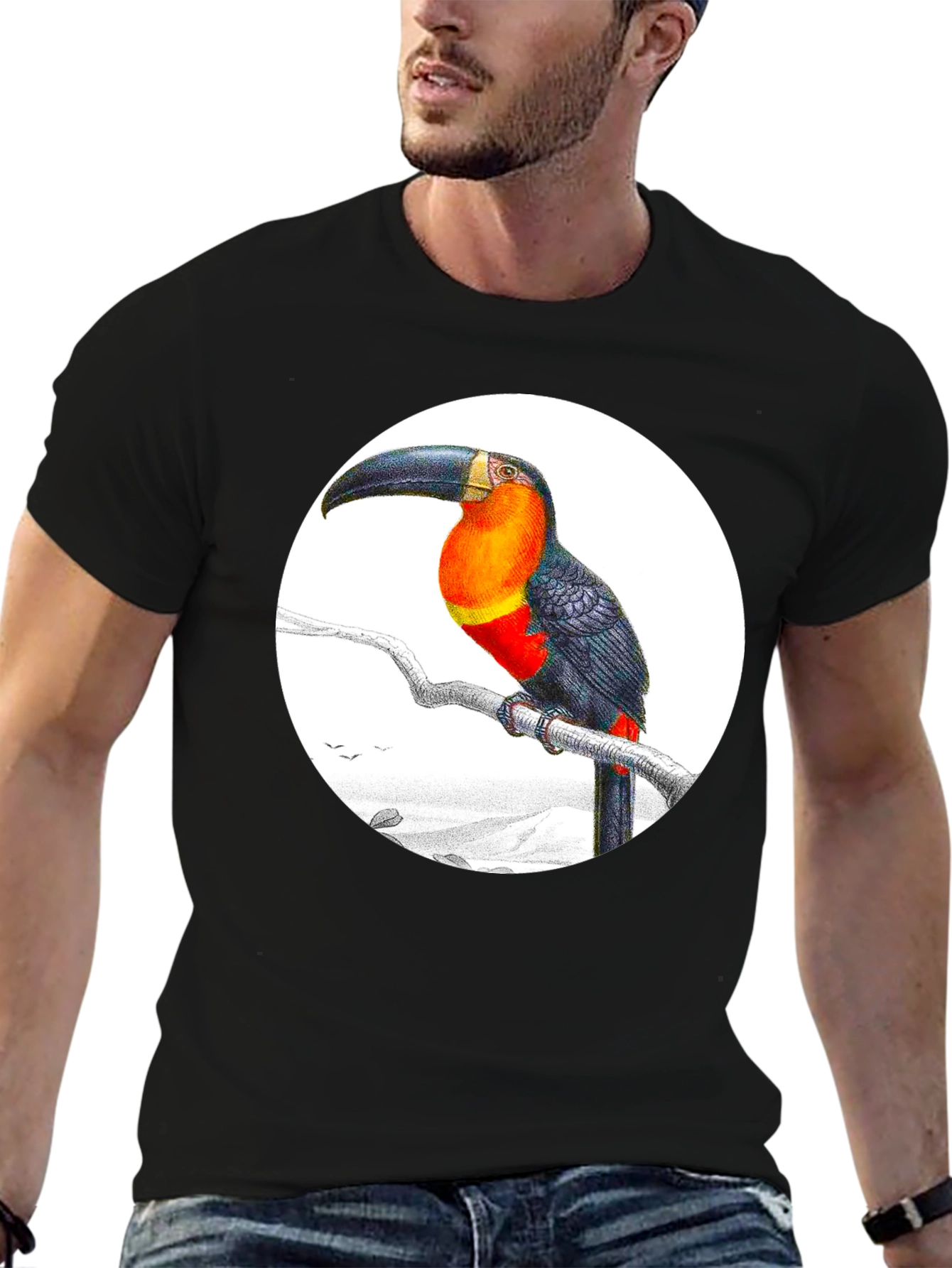 Toucans Graphic T-Shirt Tropical Bird Tee