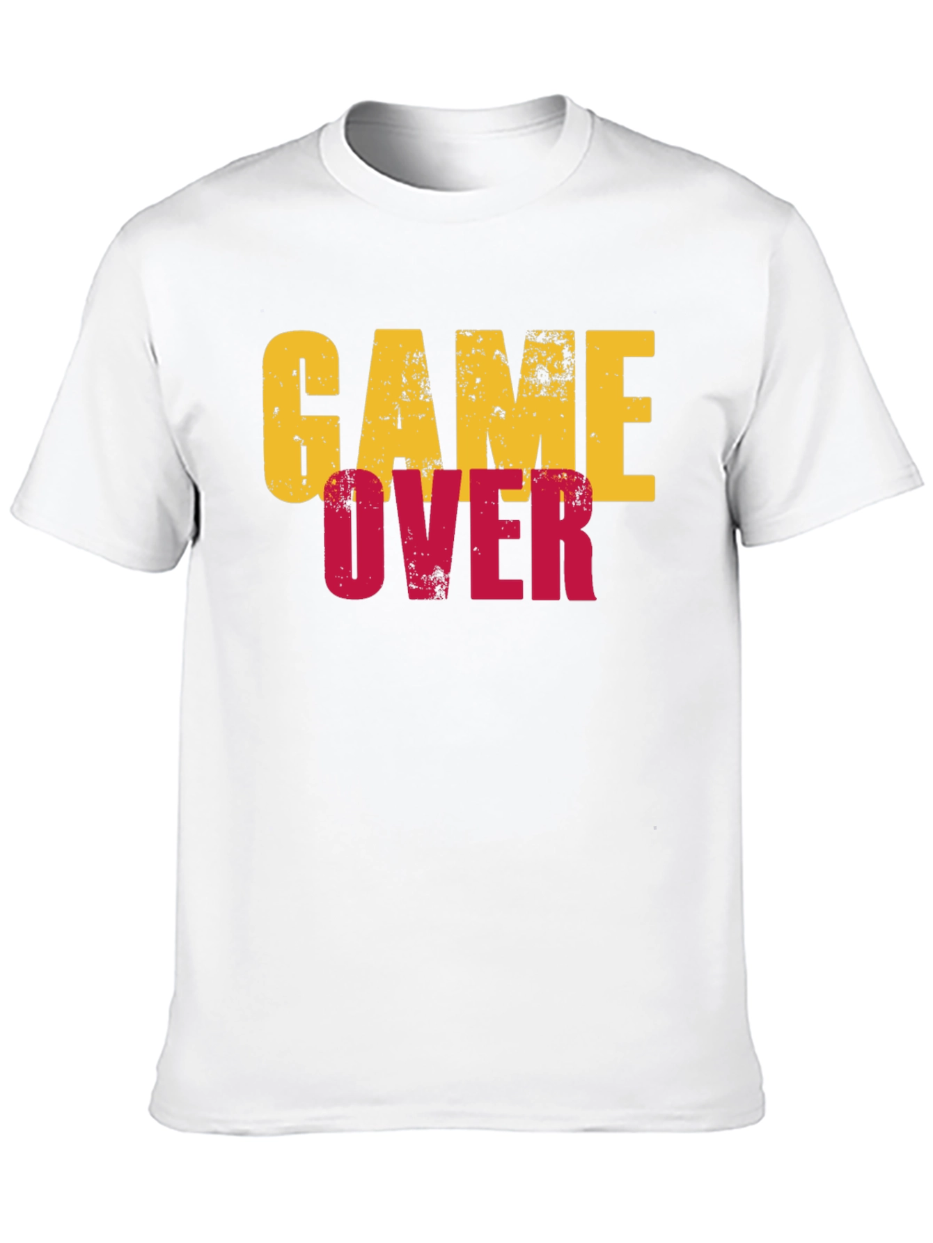 Game Over Graphic Tee - Black Cotton T-Shirt