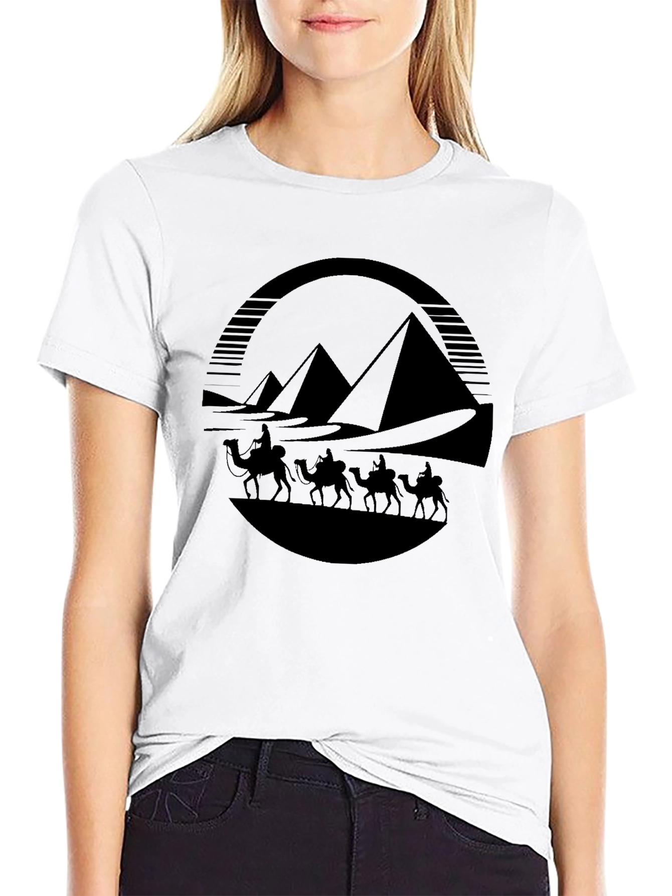 Egyptian Pyramid Camel T-Shirt