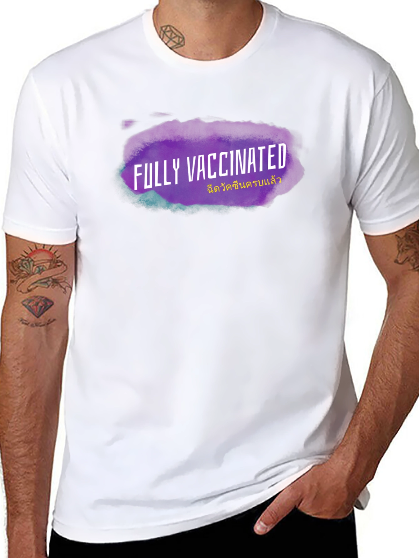 Fully Vaccinated Black T-Shirt