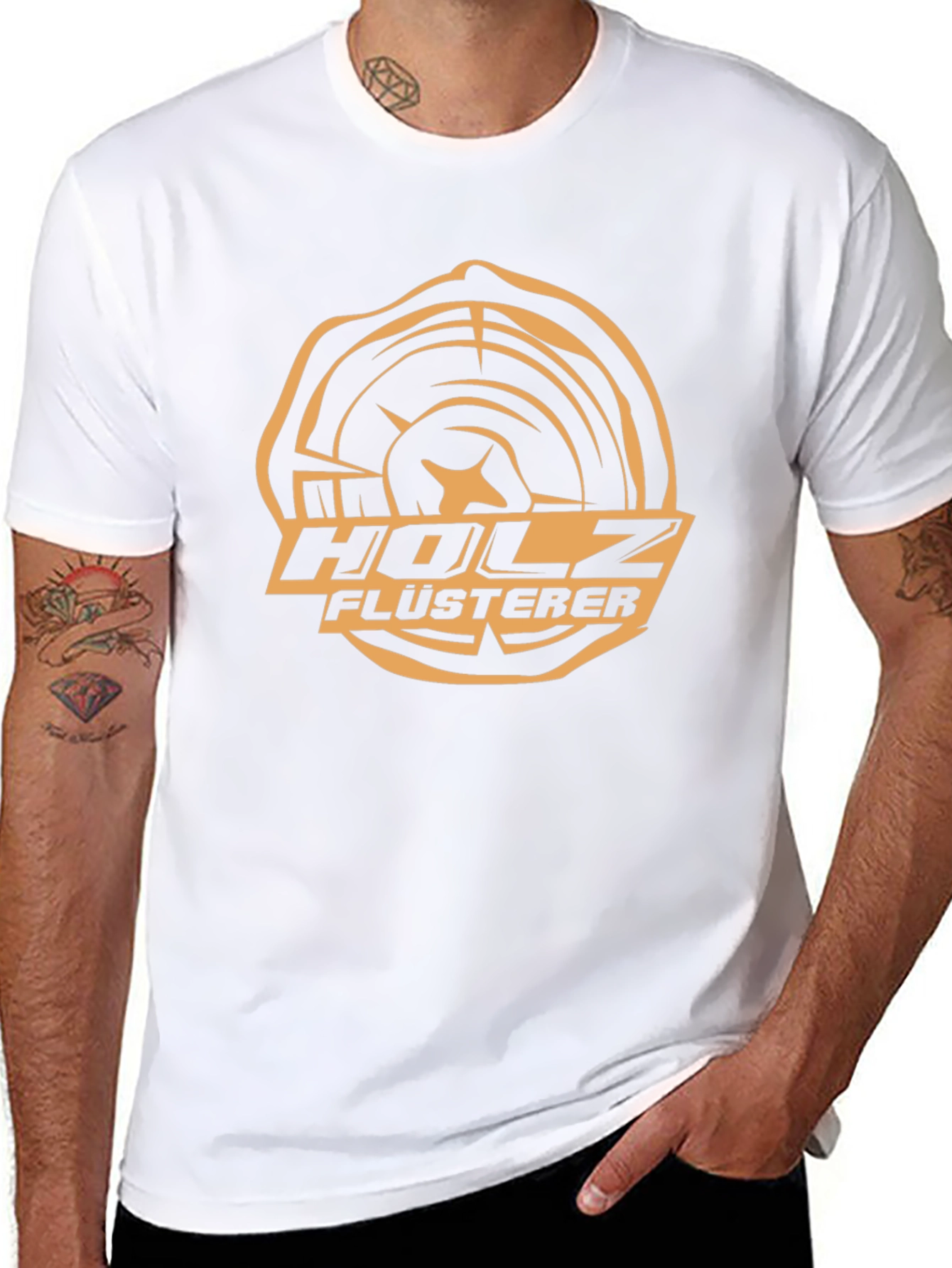 Holzflüsterer Graphic Tee - Black